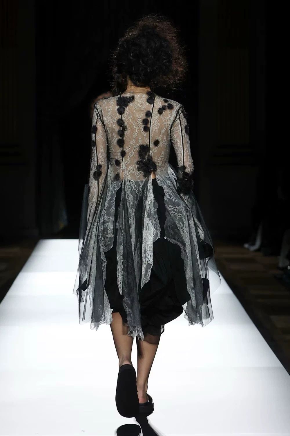 Yohji Yamamoto Yohji Yamamoto 25ss Vintage Decon Lace Dress Women Black Size S / US 4 / IT 40 - 5 Thumbnail