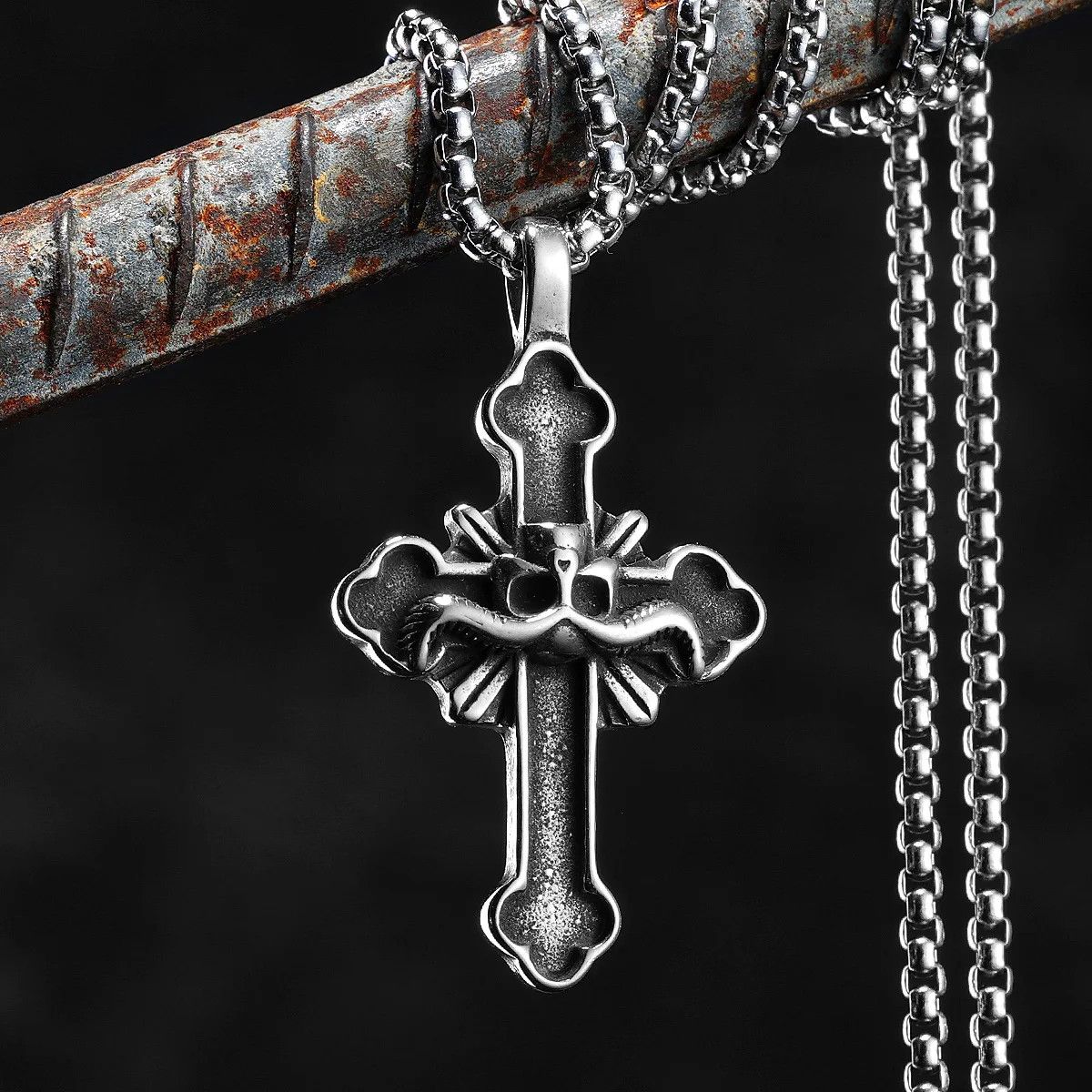 Jewelry Satan Cross Necklaces Size ONE SIZE - 1 Thumbnail