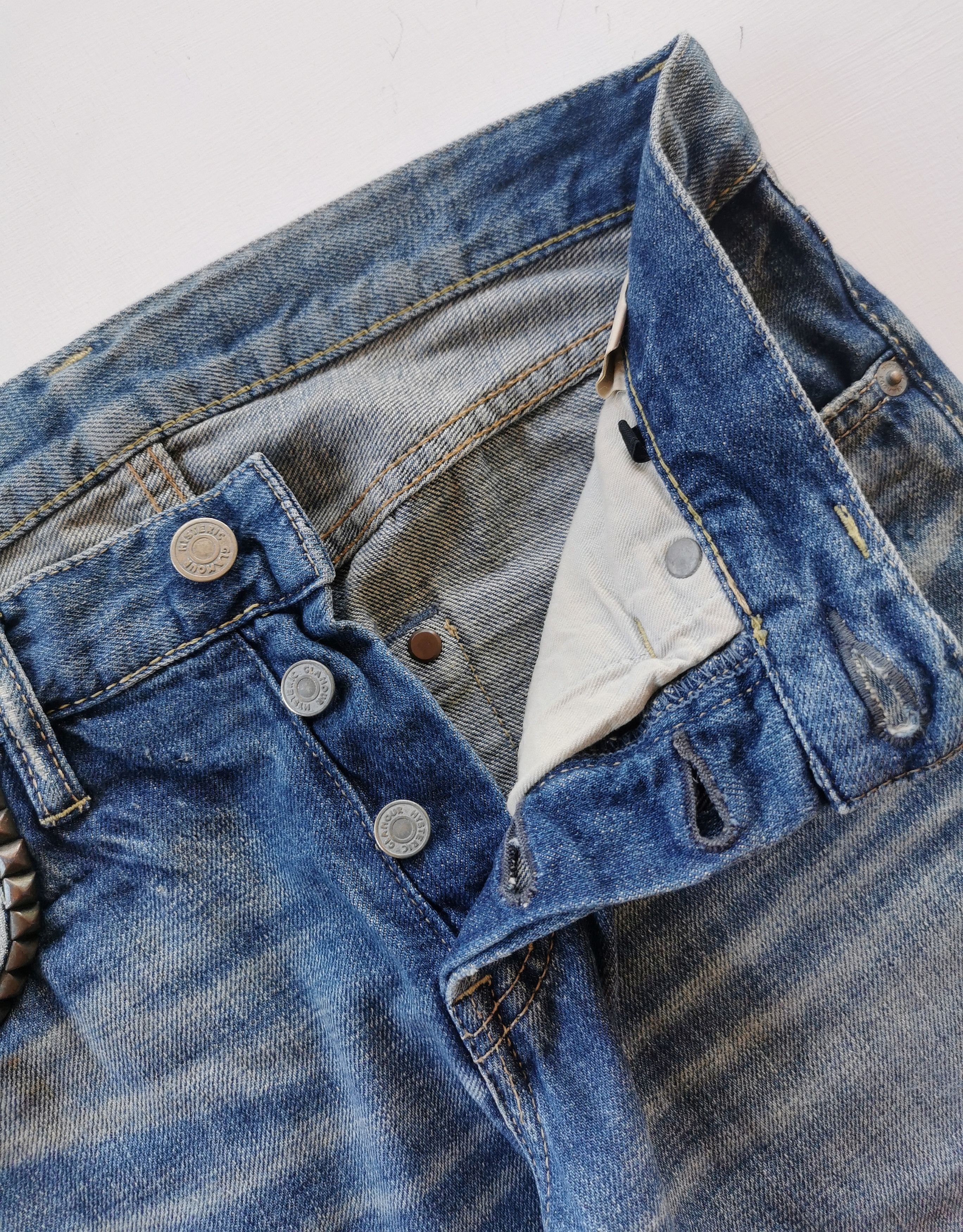 Hysteric Glamour HYSTERIC Hysteric Glamour Vintage Punk Rock Cropped Denim Size US 29 - 3 Thumbnail
