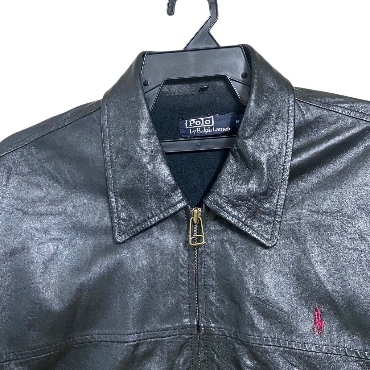 Polo Ralph Lauren Vintage Polo Ralph Lauren Black Leather Jacket Oversized Size US M / EU 48-50 / 2 - 4 Thumbnail