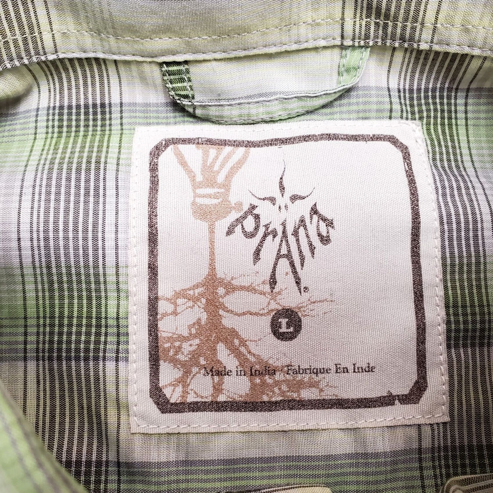 Prana prAna Shirt Men L Green Plaid Pearl Snap Short Sleeve Western Outdoor Cowboy Shirt Size US L / EU 52-54 / 3 - 5 Thumbnail