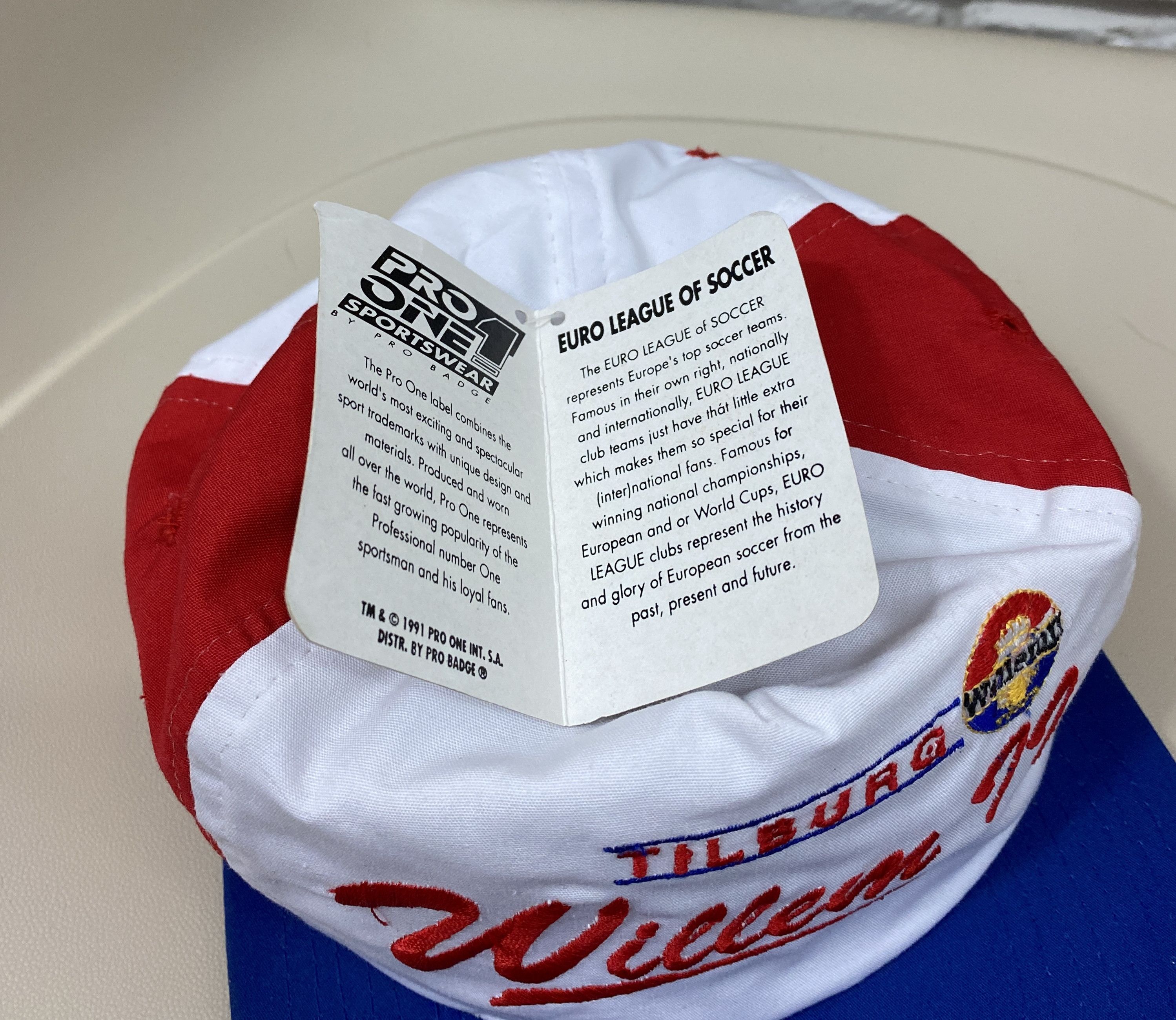 Vintage BNWT 90s Pro One 1 Willem II Tilburg Hat Cap Soccer Football Size ONE SIZE - 5 Thumbnail