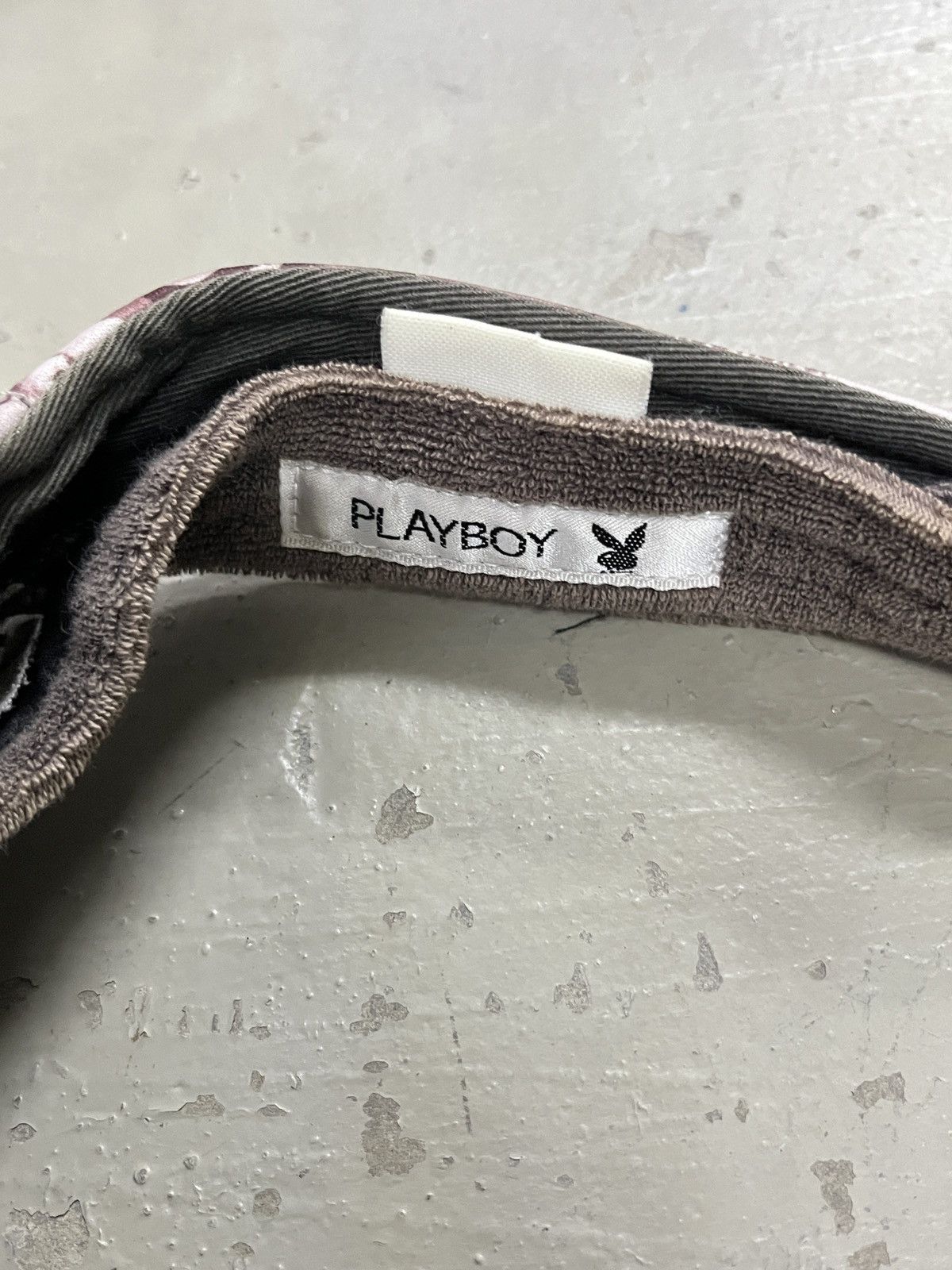 Playboy VTG Playboy Classic Pornstar Magazine Overprint Visor Hat Size ONE SIZE - 5 Thumbnail