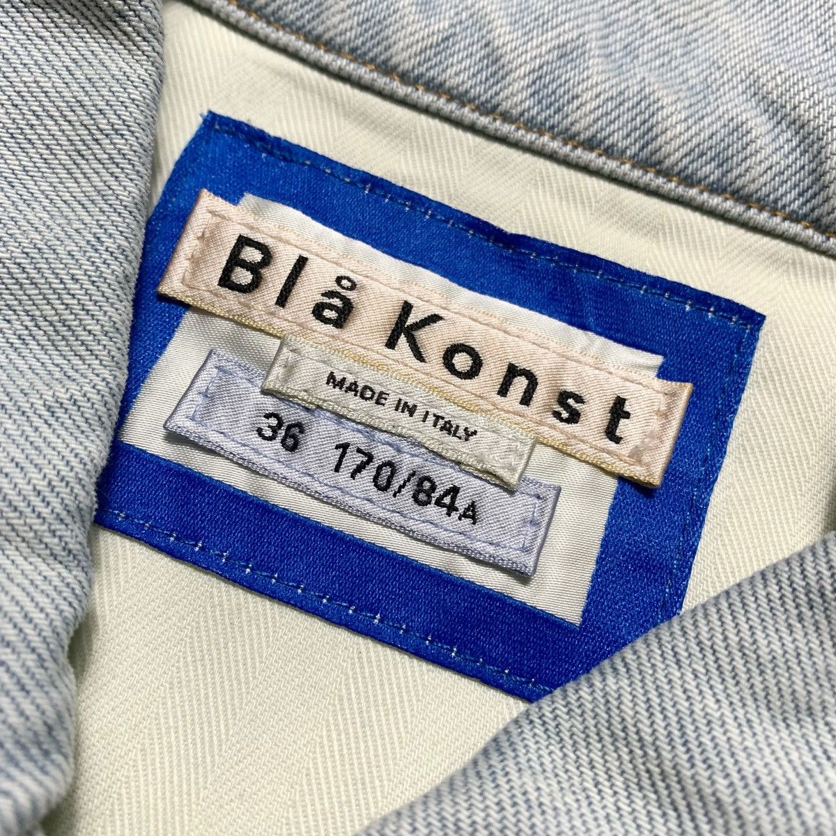 Acne Studios Acne Studios Bla Konst Cliff LT Blue Denim Jacket Size S / US 4 / IT 40 - 6 Thumbnail