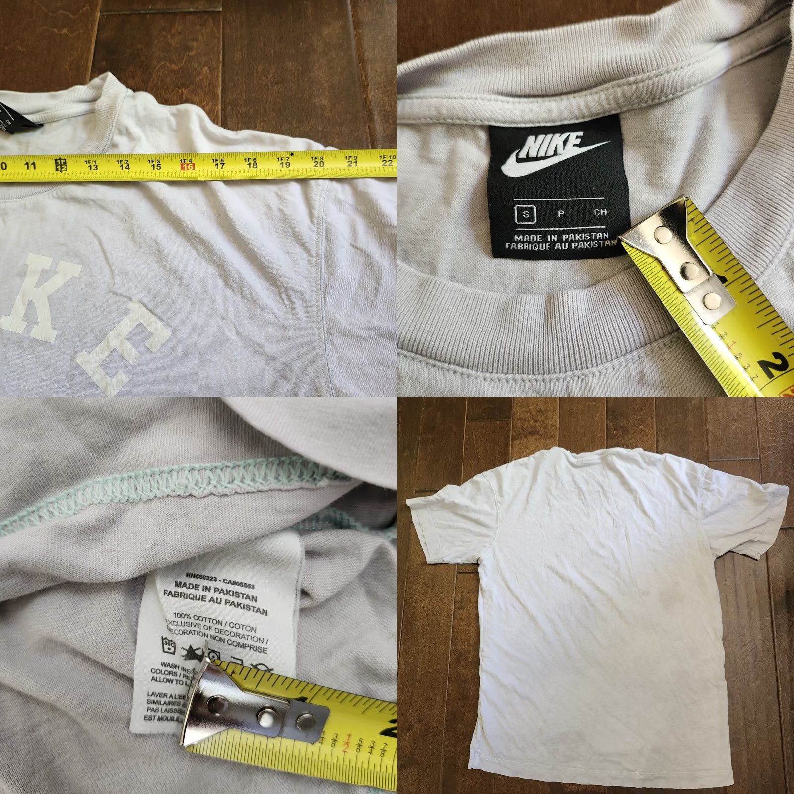Nike Nike Men Shirt Short Sleeve Just Do It Saying Small Multicolor Cotton Breathing All Seasons S Short Sleeve Crew Neck Stains Size US S / EU 44-46 / 1 - 9 Thumbnail