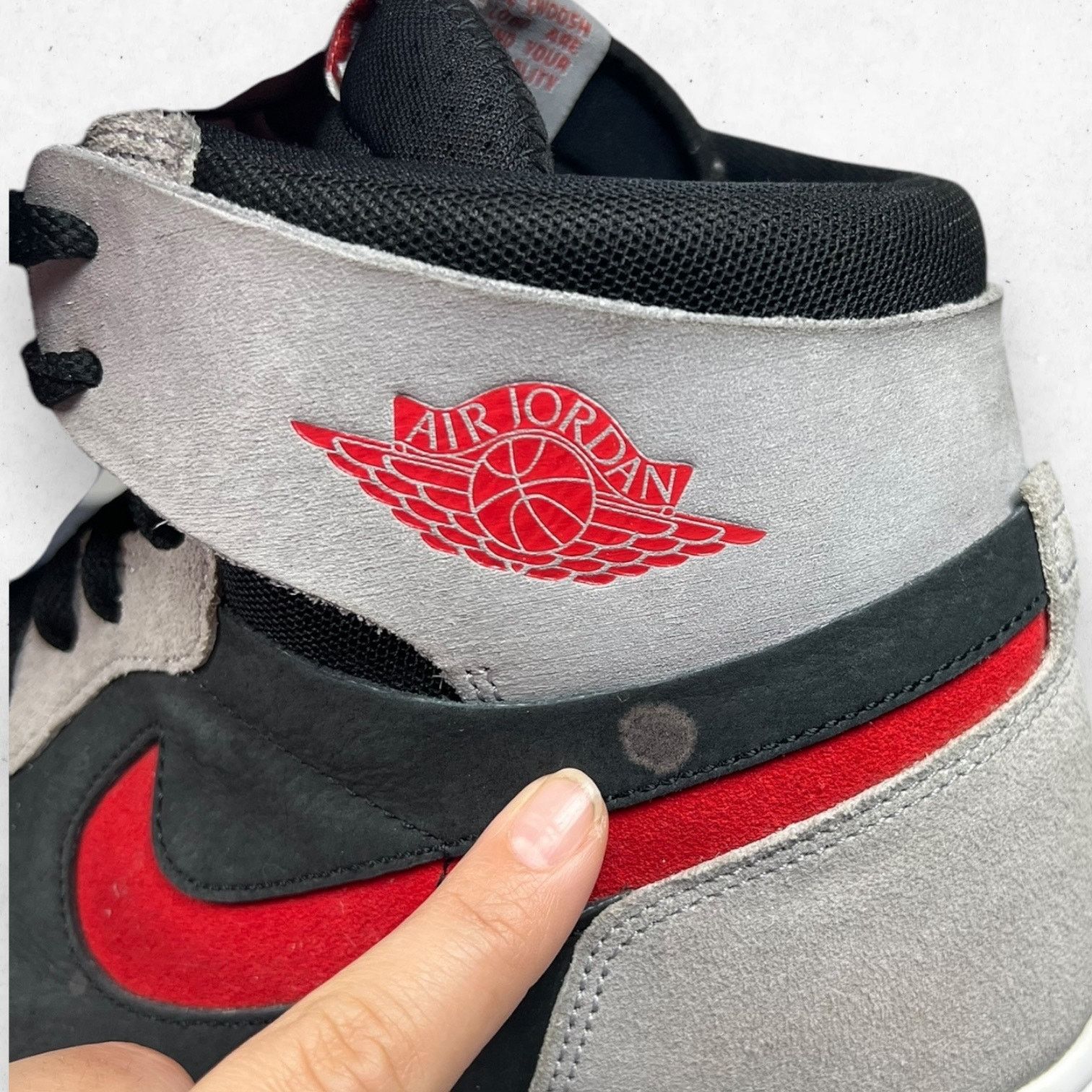 Nike Air Jordan 1 Zoom Comfort 2 High Cement Fire Red Men's 13US Size US 13 / EU 46 - 9 Thumbnail
