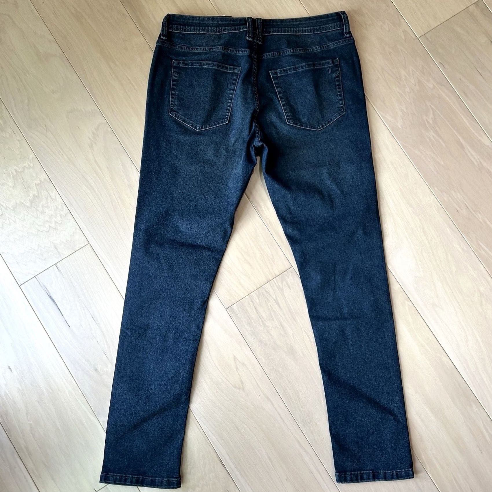 Denime The Perfect Jean Skinny Fit OG Stretch Denim Miner Gray Pant Jeans 34x32 Men’s Blue Slimming Straight 5-Pocket Signed Logo USA Size US 34 / EU 50 - 3 Thumbnail