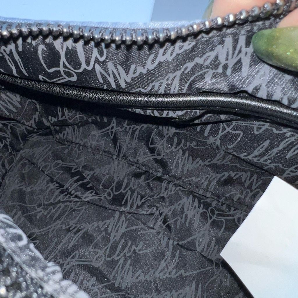 Steve Madden Steve Madden BBABS Sparkle Gray and Black hardware Bag Size ONE SIZE - 13 Thumbnail