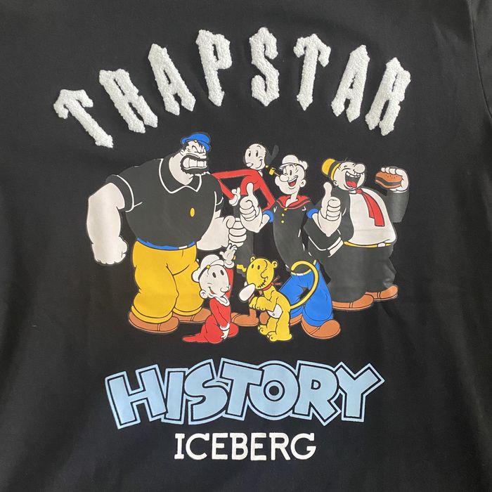 Iceberg History Trapstar x Iceberg “Popeye Chenille" tshirt Grailed