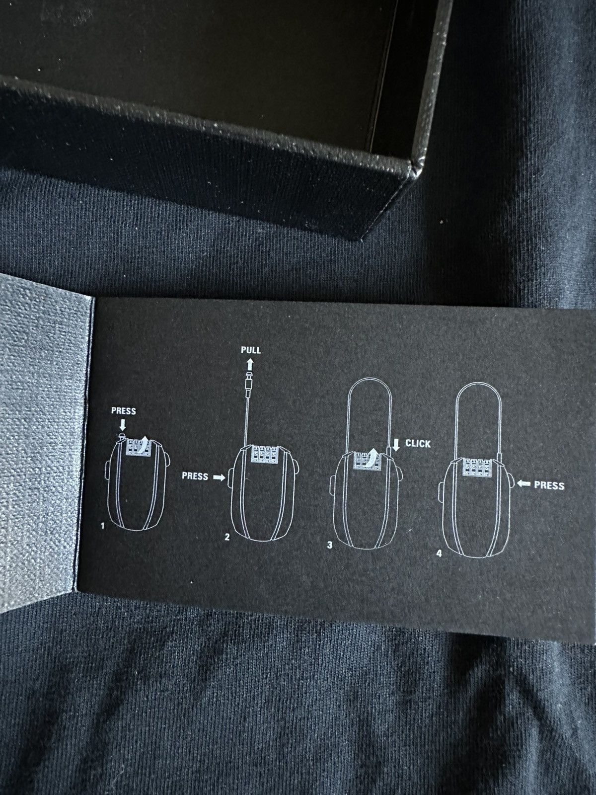Balenciaga BALENCIAGA SKIWEAR VIP CLIENT GIFT COMBINATION LOCK – BLACK Size ONE SIZE - 7 Thumbnail
