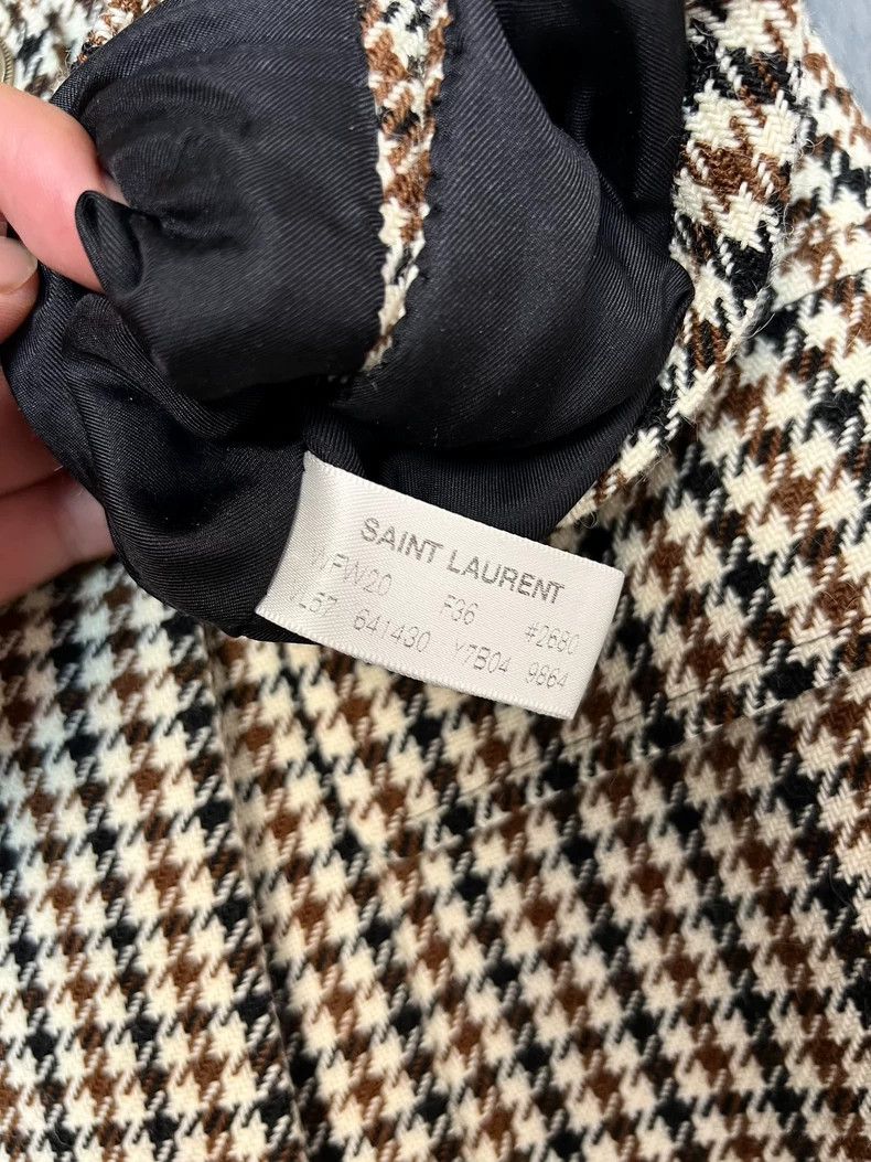 Saint Laurent Paris Saint Laurent Paris Brown velour patchwork gun-neck double Size XS / US 0-2 / IT 36-38 - 5 Thumbnail