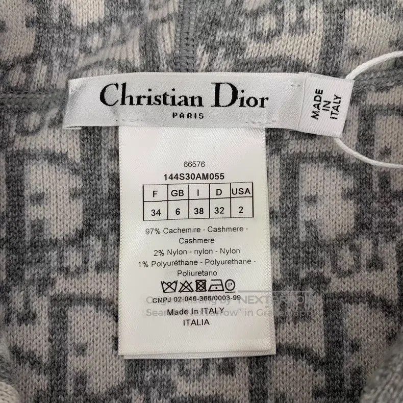 Dior Dior Gray inner logo old flower full print cashmere hooded Size XXS / US 00 / IT 34 - 5 Thumbnail