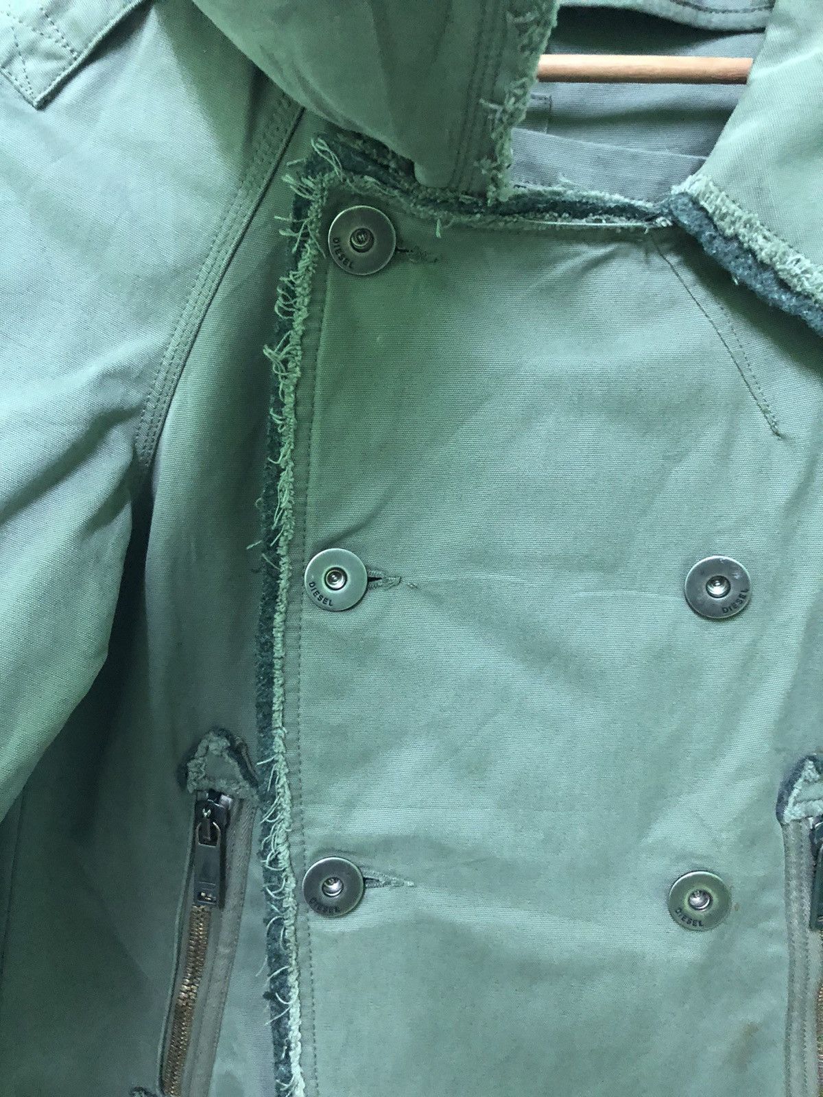 Diesel Rare Vintage Diesel Double-Breasted Chore Jacket Japan Punk Size US S / EU 44-46 / 1 - 7 Thumbnail