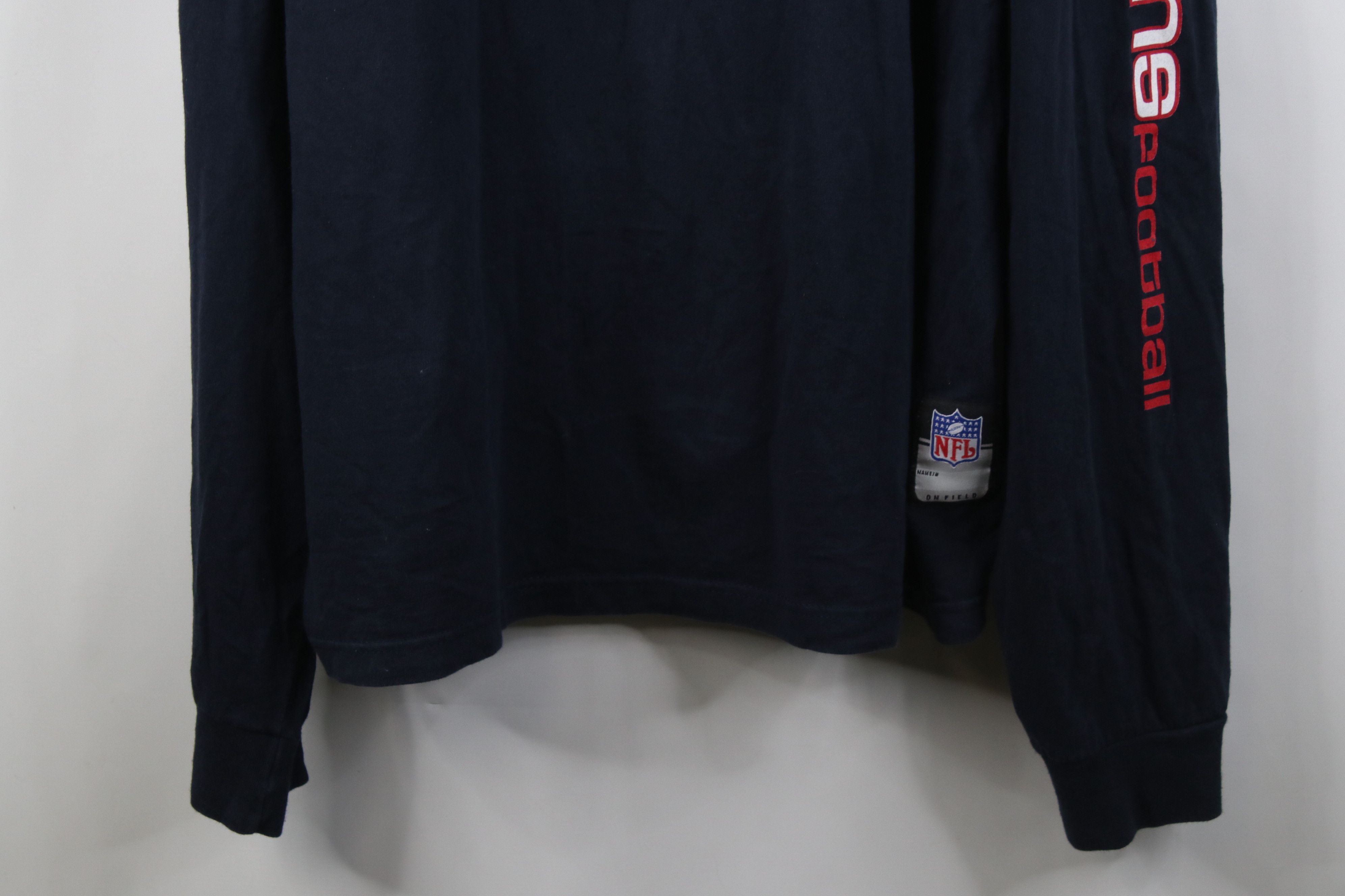 Reebok Vintage Reebok NFL Texans Football Long Sleeve T-Shirt Blue Size US XXL / EU 58 / 5 - 4 Thumbnail