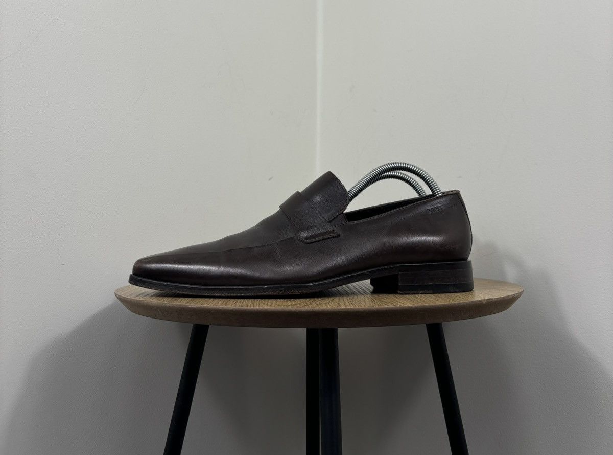 Hugo Boss Hugo Boss Men’s Brown Leather Venetian Loafers Dress Shoes Size US 8.5 / EU 41-42 - 10 Thumbnail