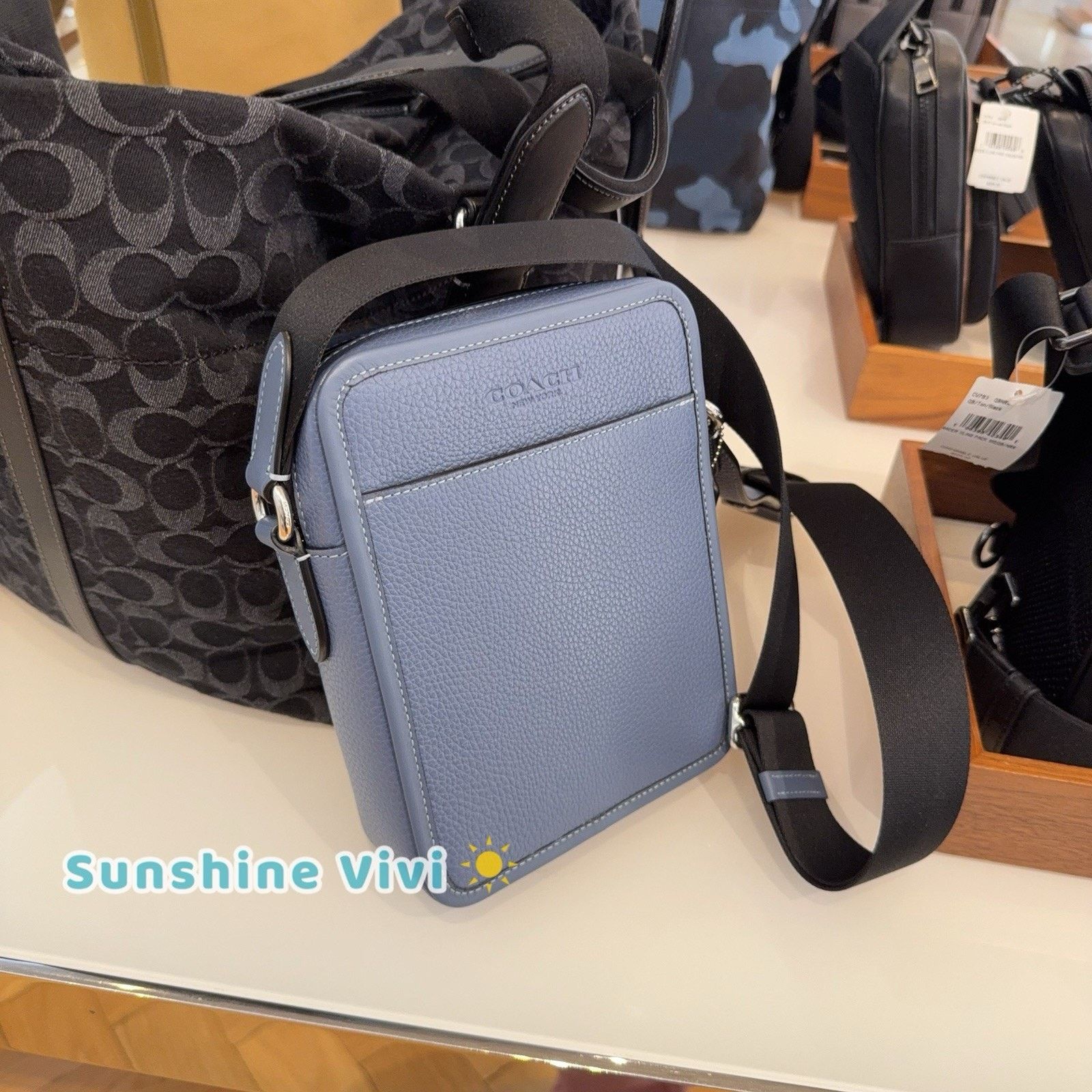 Coach NWT Coach Sullivan Crossbody Bag Leather CAT81 light DENIM Size ONE SIZE - 2 Thumbnail