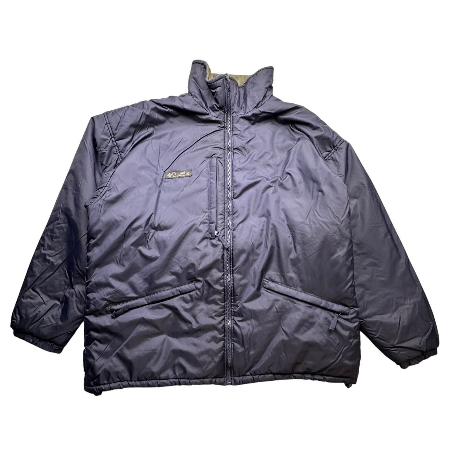 L.L. Bean VTG Columbia LL Bean Fleece Lined Jacket Mens XL Full Zip Size US XL / EU 56 / 4 - 1 Thumbnail