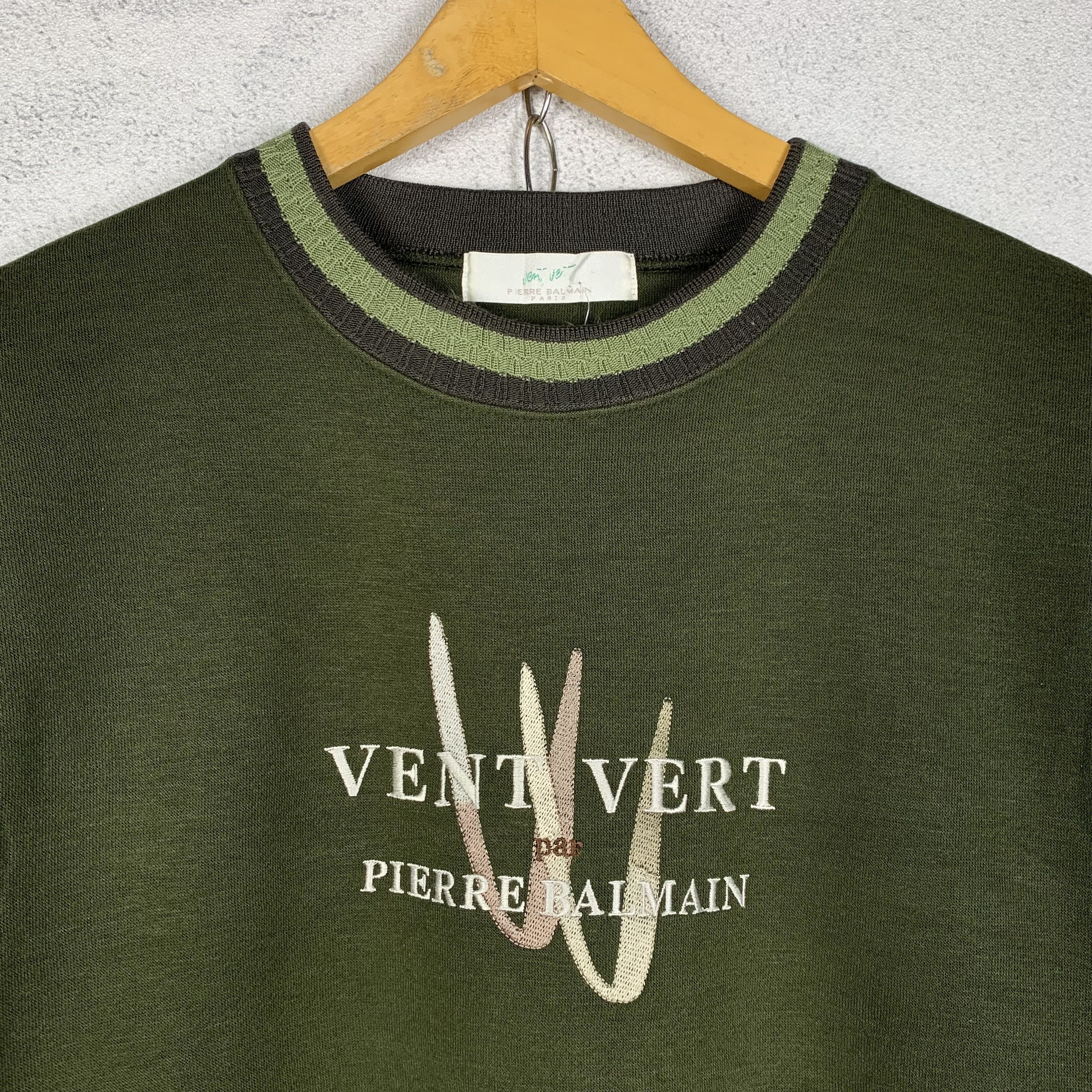 Pierre Balmain Vintage Pierre Balmain Paris Sweatshirt Crewneck Size US M / EU 48-50 / 2 - 2 Thumbnail