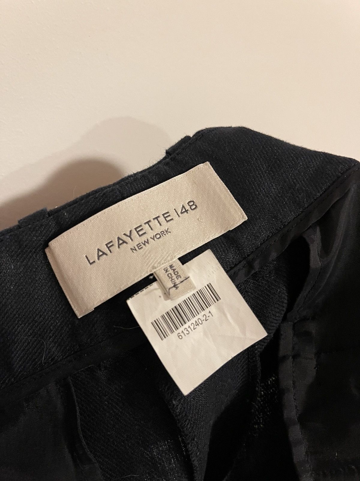 Lafayette 148 Lafayette 148 Black Linen Wide-Leg Trousers-Size: S Size 26" / US 2 / IT 38 - 5 Thumbnail