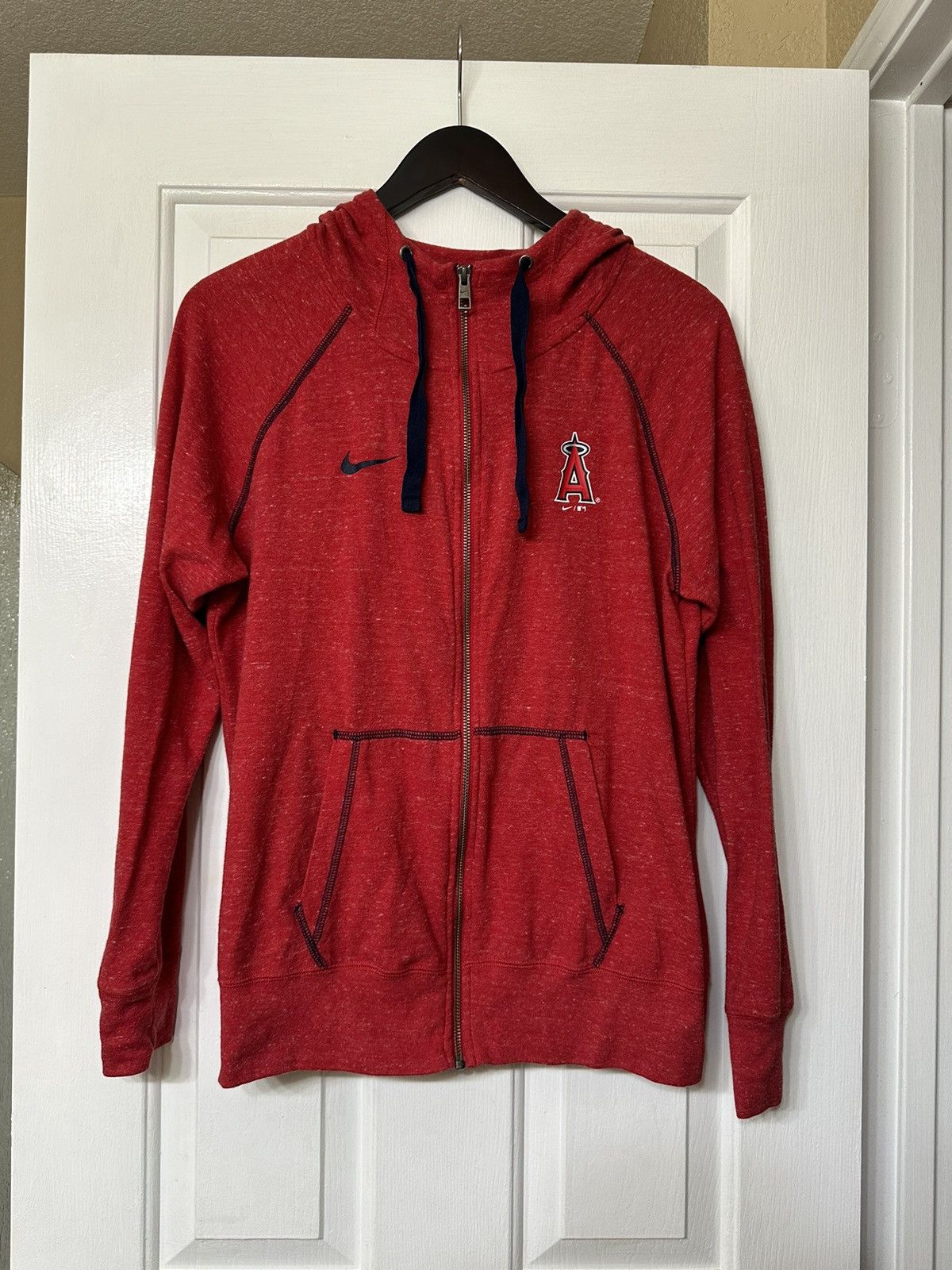 MLB × Nike Nike MLB Anaheim Angels Los Angeles California Light Hoodie Size US L / EU 52-54 / 3 - 4 Thumbnail