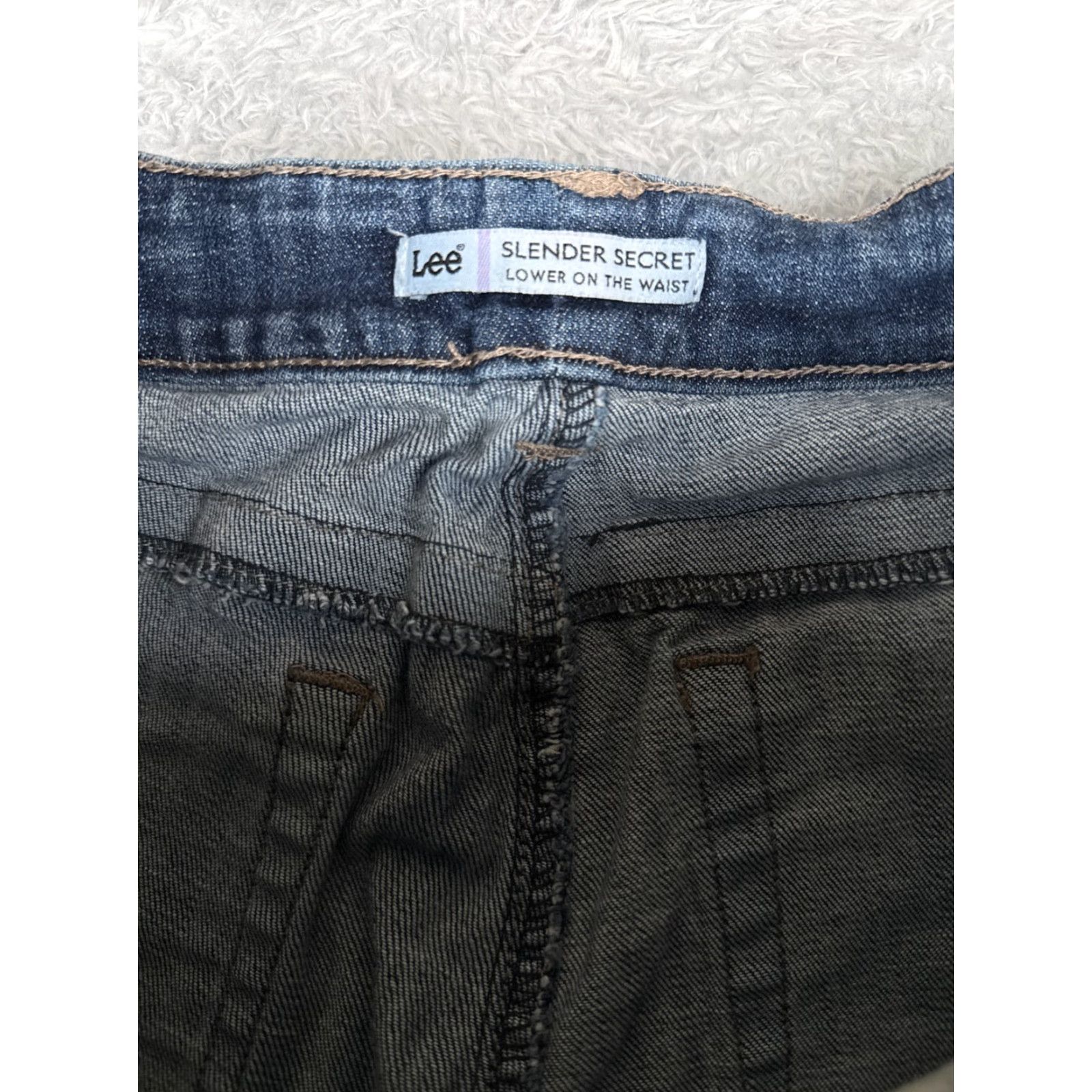 Lee Lee Women's Blue Denim Bootcut Jeans 27x30 Mid Rise Cotton Southwestern Style Size 27" / US 4 / IT 40 - 6 Thumbnail