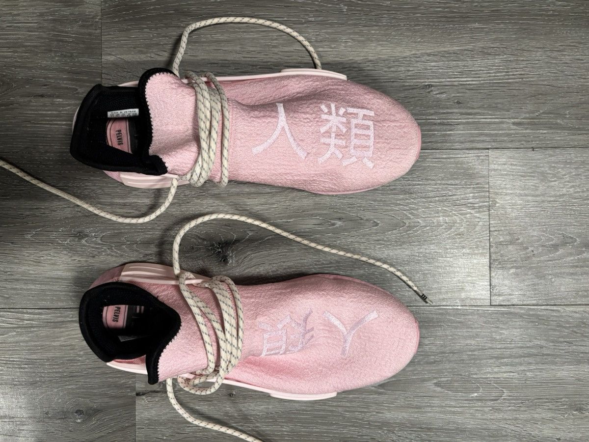 Adidas × Pharrell Pharrell X Adidas NMD Human Race Pink GY0088 Size US 11 / EU 44 - 4 Thumbnail