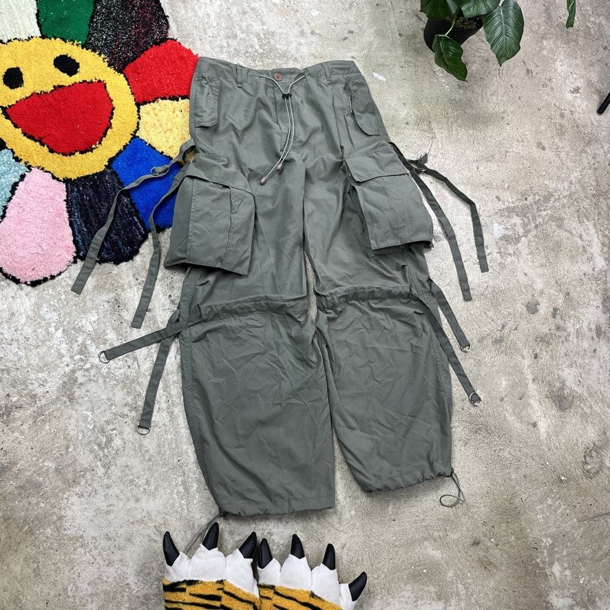 Japanese Brand BAGGY BONDAGE PARASHCHUTE VNTG MULTIPOCKET CARGO PANTS 1990s Size US 32 / EU 48 - 2 Thumbnail