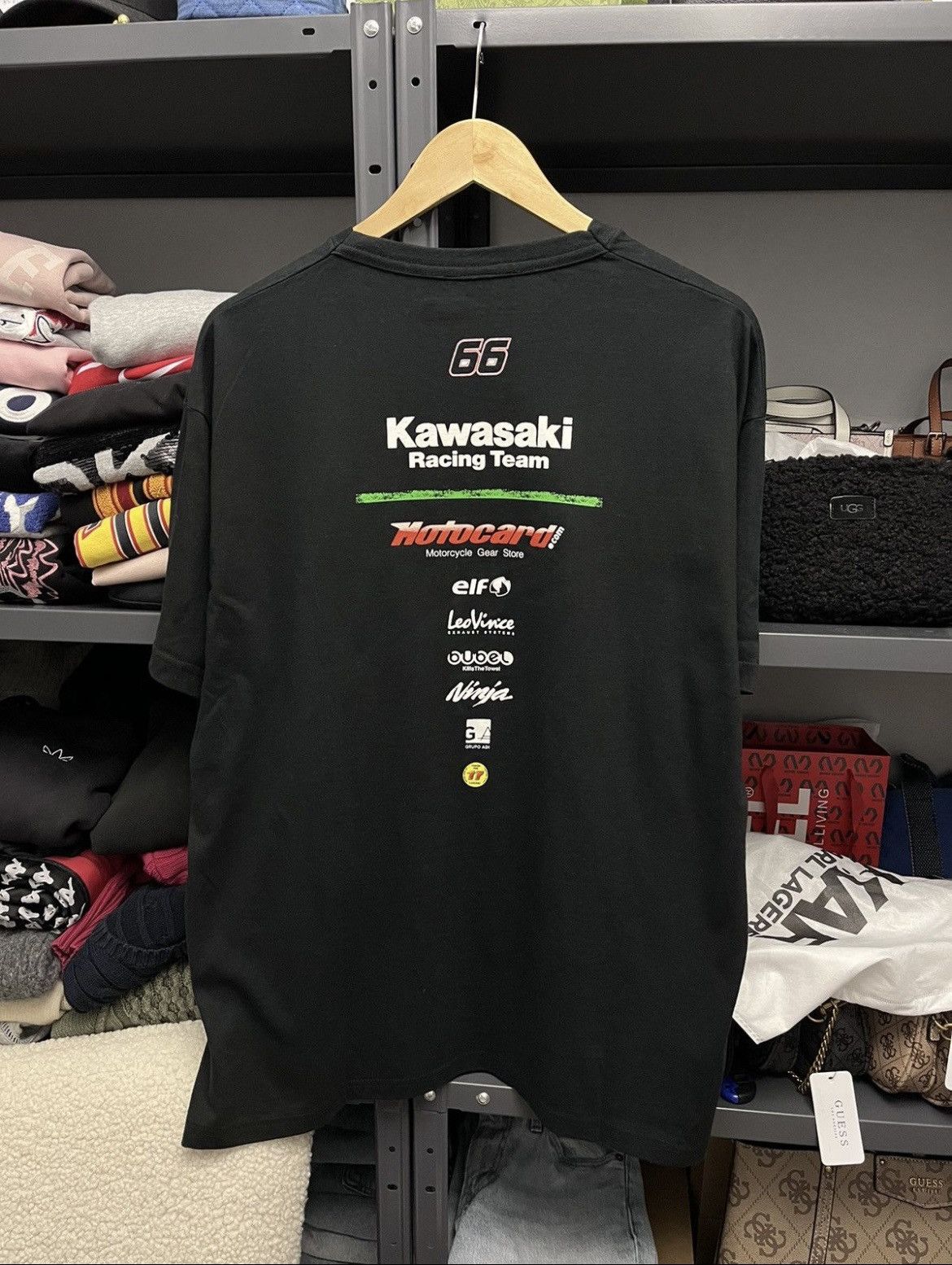 Vintage Vintage Kawasaki Racing T-shirt Size US L / EU 52-54 / 3 - 4 Thumbnail