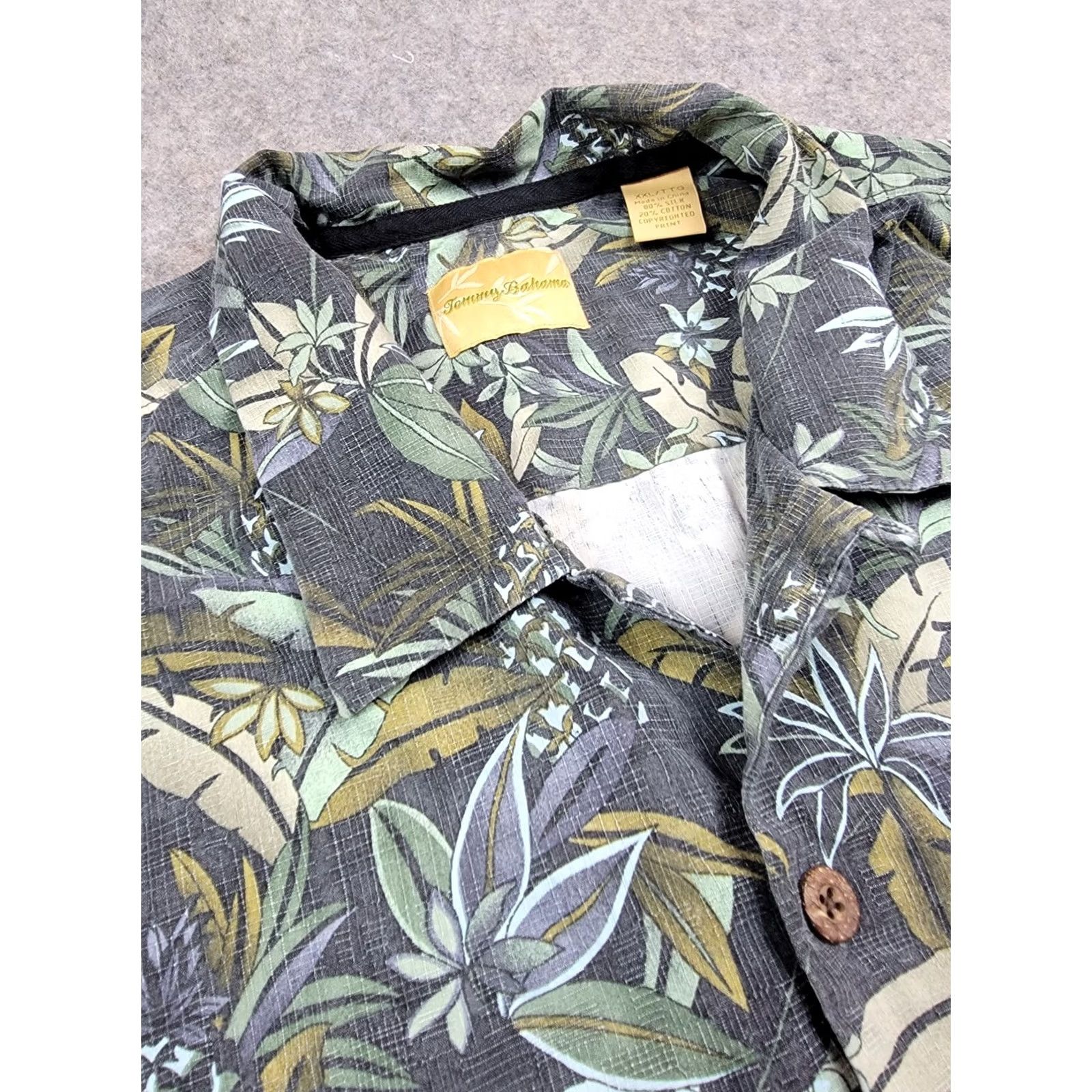 Tommy Bahama Tommy Bahama Mens 2XL Floral Silk Cotton Blend Shirt - Size 2XL - Casual Size US XXL / EU 58 / 5 - 4 Thumbnail