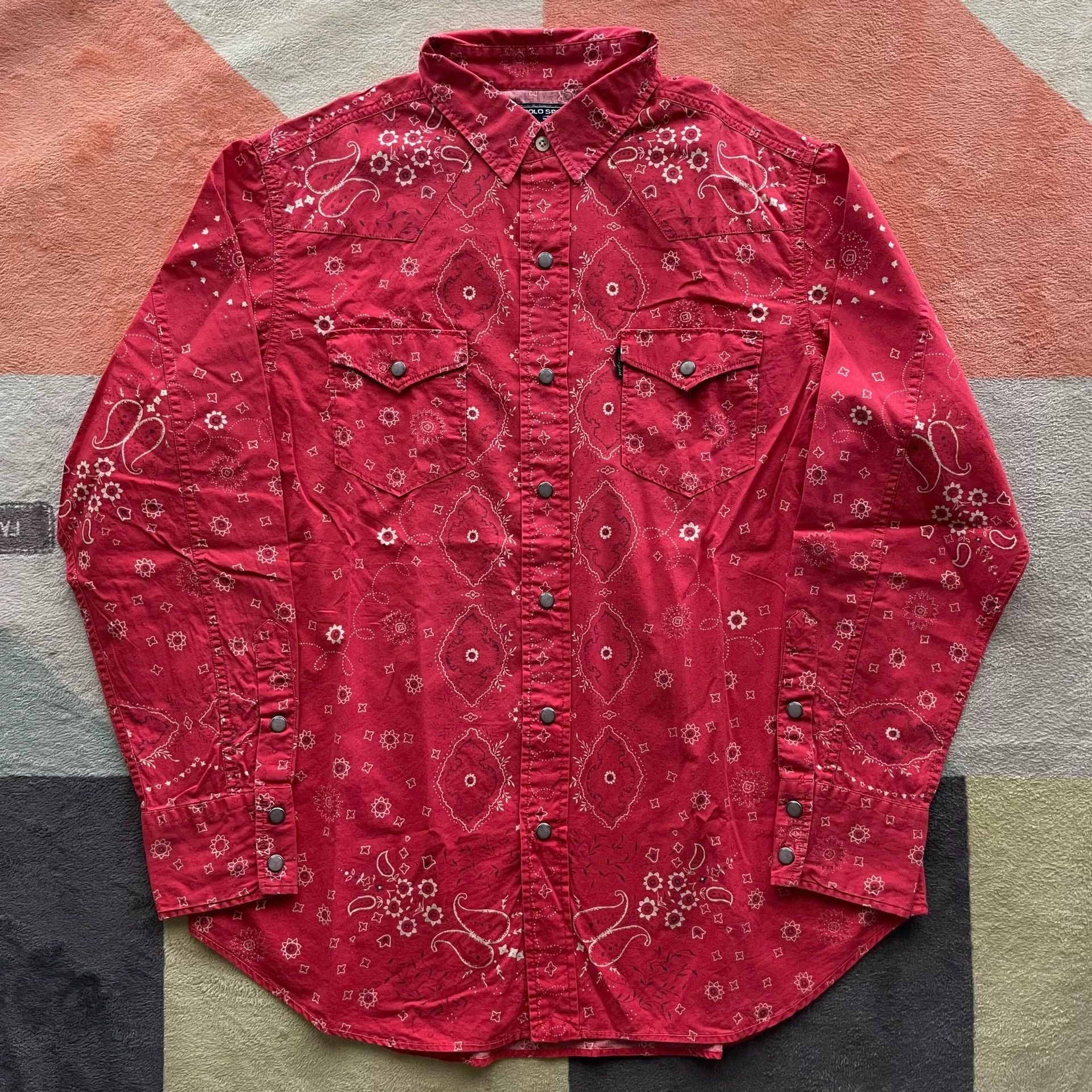 Ralph Lauren Sport Ralph Lauren Red Paisley Shirt Size US S / EU 44-46 / 1 - 1 Thumbnail