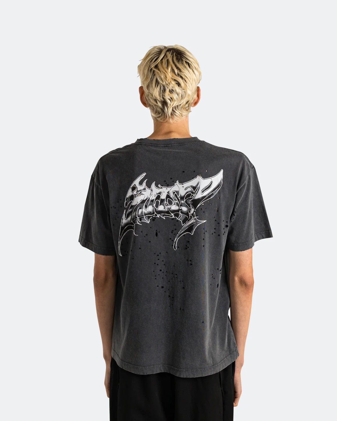 Satisfy MothTech 'Liquid Metal' T-Shirt - Aged Black Size US XL / EU 56 / 4 - 2 Thumbnail