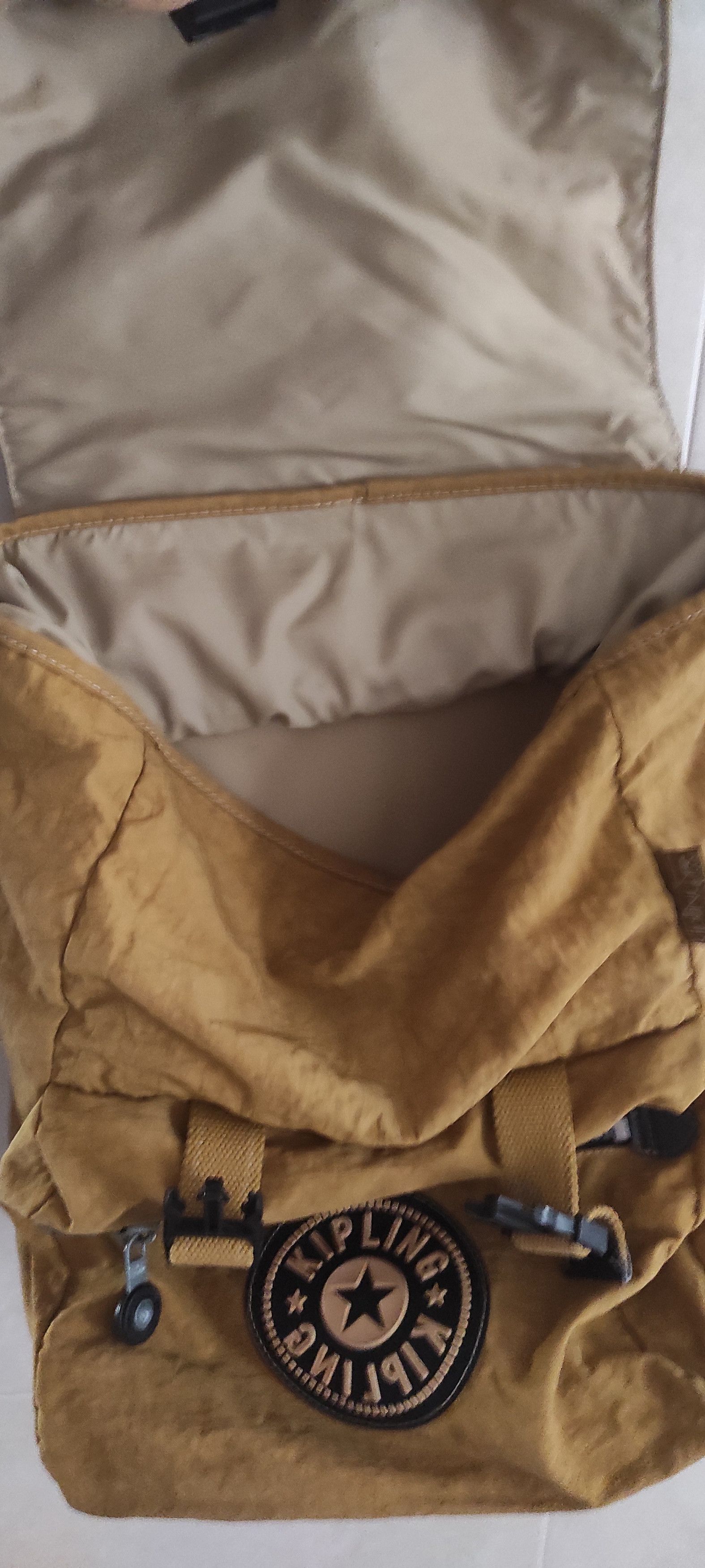 Other kipling Backpack Yellow Zipper Pockets Drawstring Tops Size ONE SIZE - 10 Thumbnail