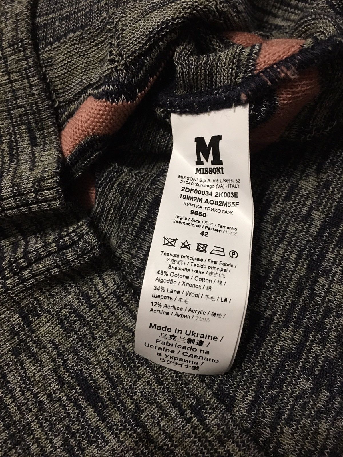 Missoni M MISSONI Crochet-knit Turtleneck Cardigan Sweater EU 42 Size M / US 6-8 / IT 42-44 - 12 Thumbnail