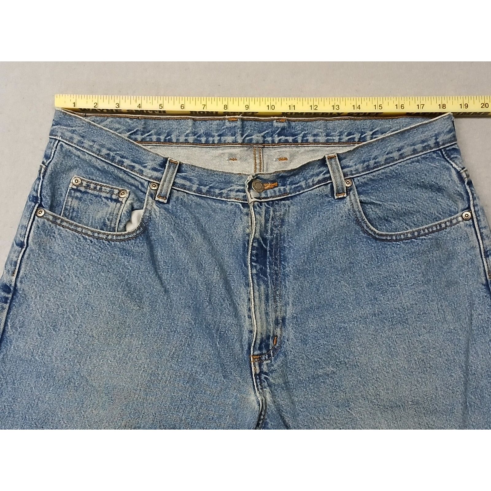 Other Member's Mark (38x29) Mens Relaxed Straight Blue Denim Jeans Size US 38 / EU 54 - 3 Thumbnail