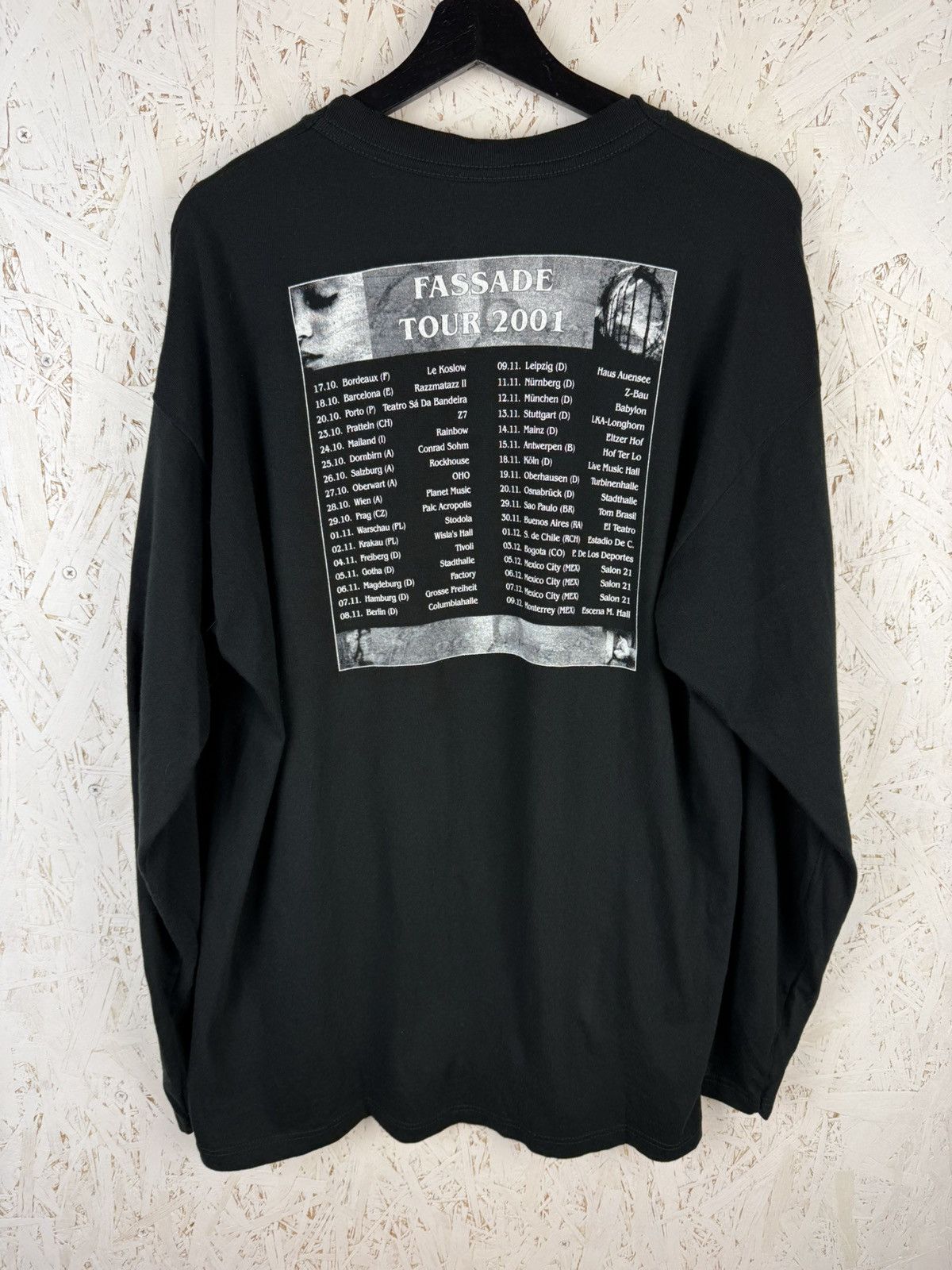 Band Tees Vintage Lacrimosa 2001 Fassade Tour Gothic Metal Long Sleeve Size US XL / EU 56 / 4 - 5 Thumbnail