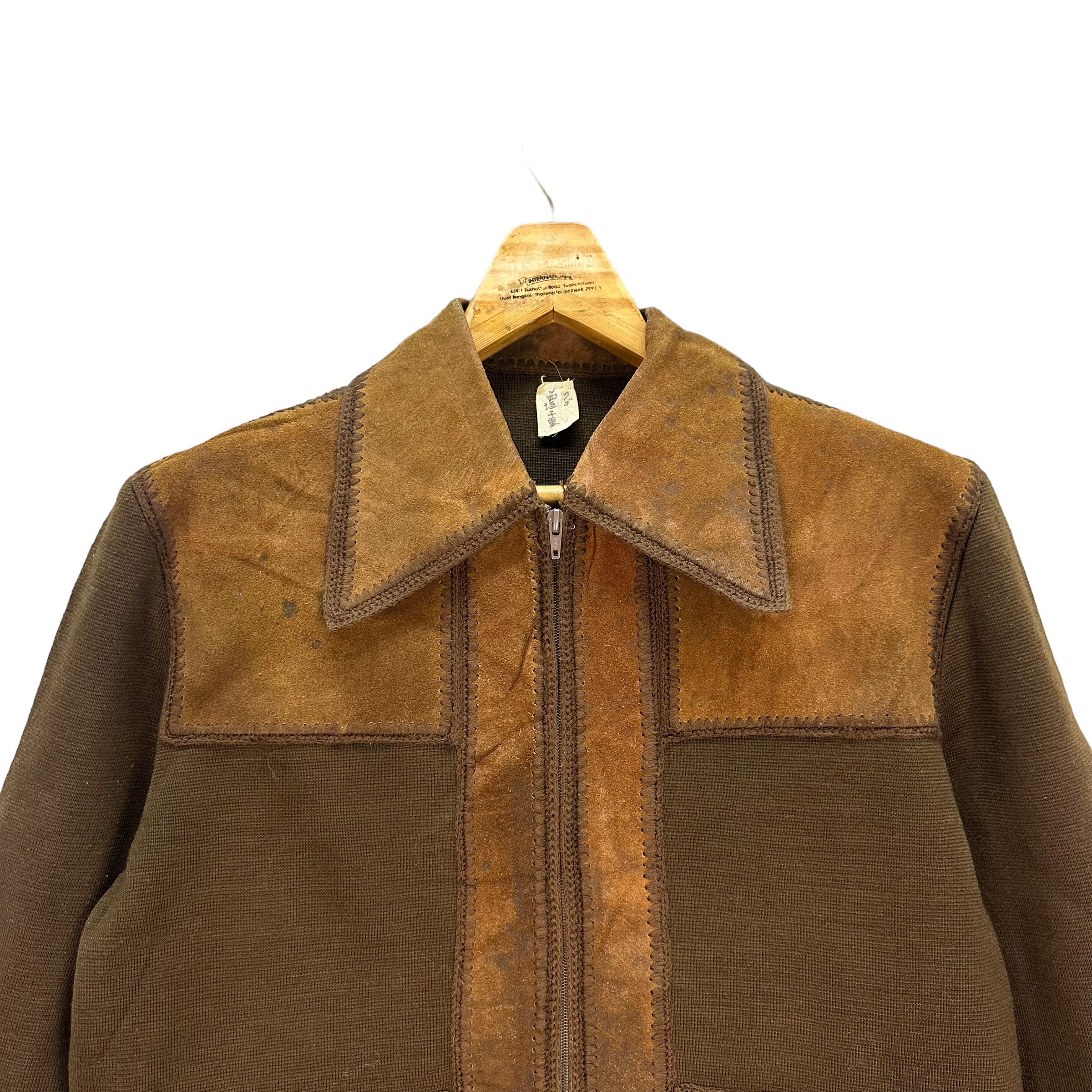 Japanese Brand VINTAGE UNBRAND SUEDE HYBRID JACKET #7880-187 Size US S / EU 44-46 / 1 - 2 Thumbnail