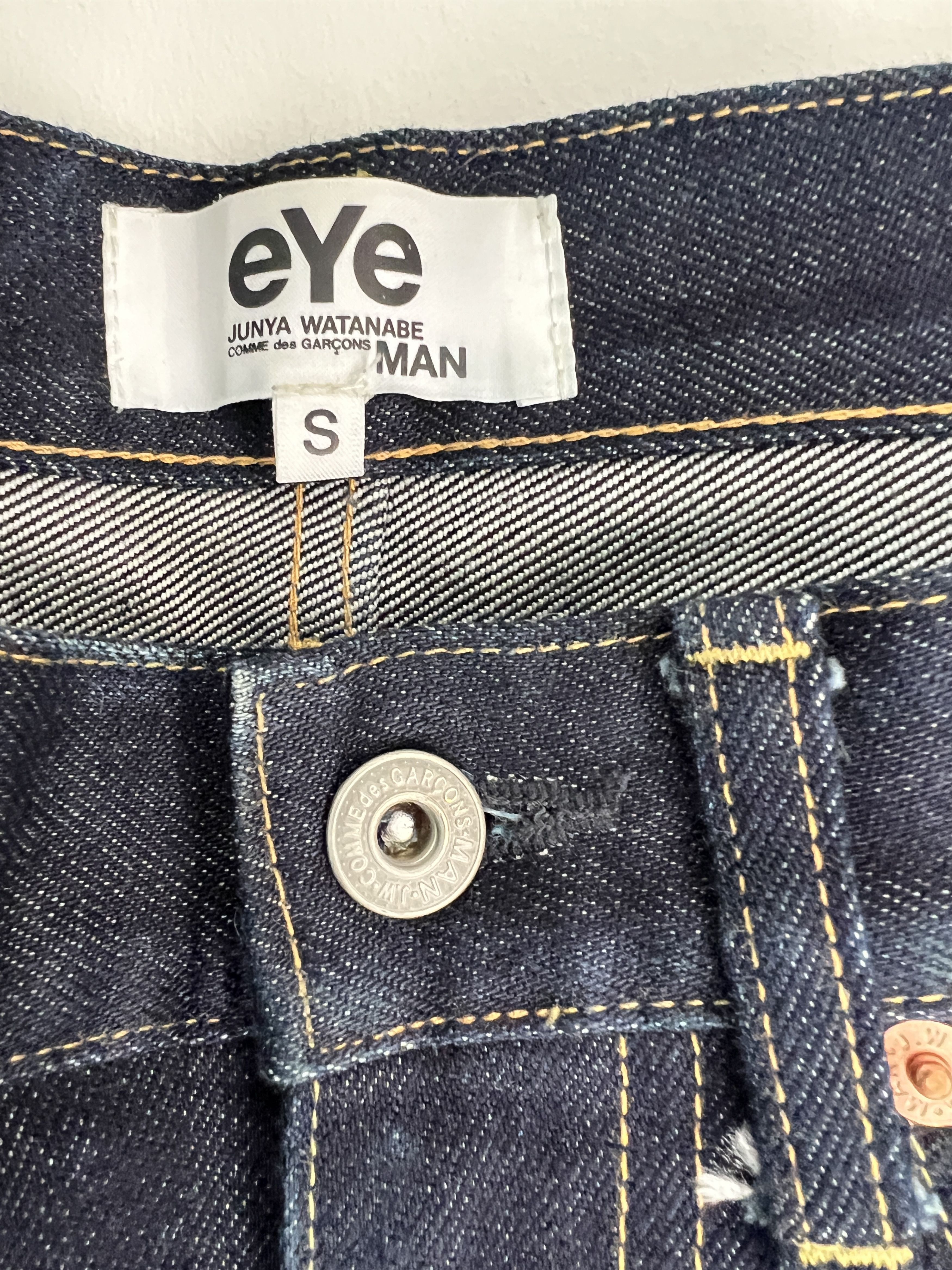 Comme des Garcons × Junya Watanabe eye Junya Watanabe cdg multicolor embroidered denim pants Size US 32 / EU 48 - 4 Thumbnail