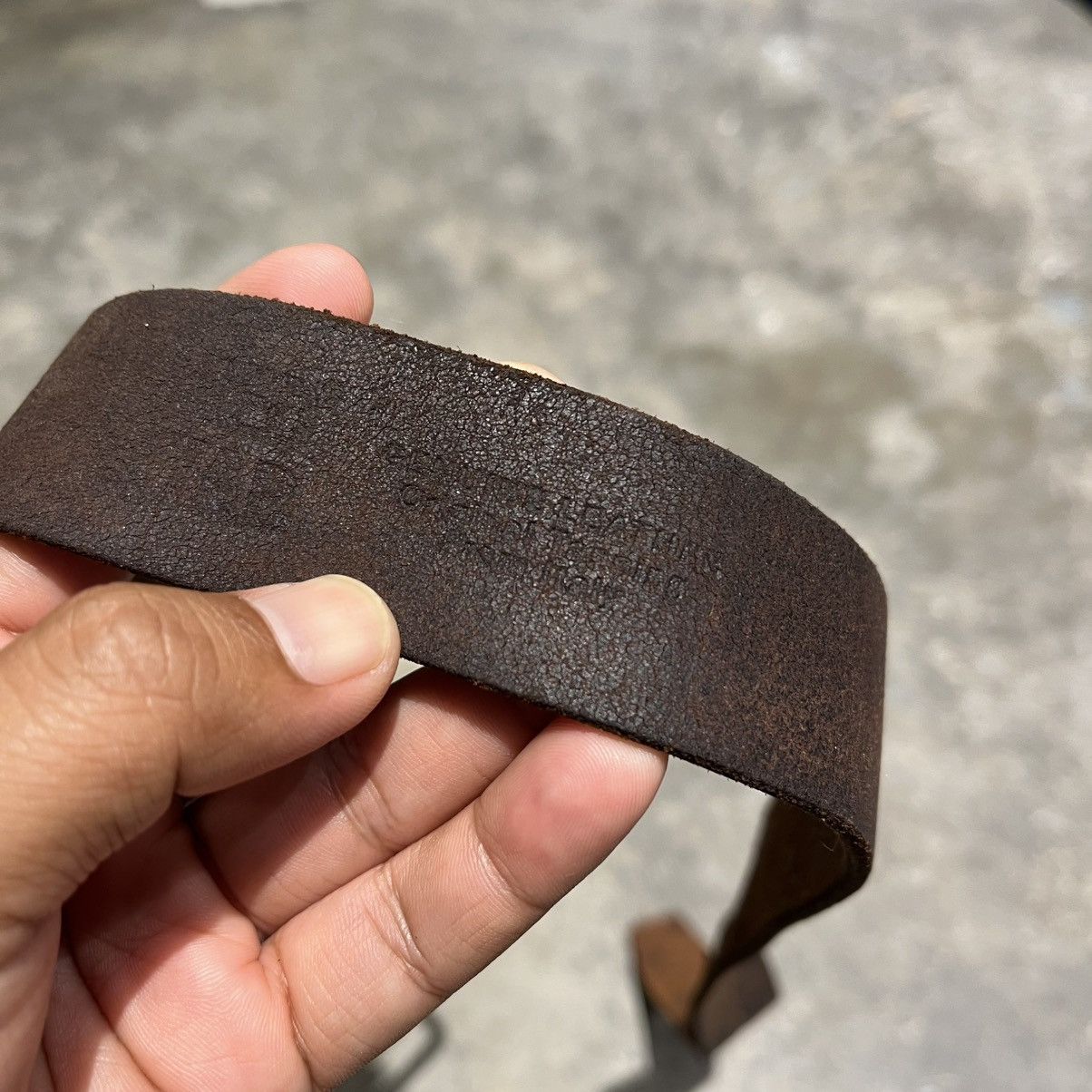 Levi's Vintage Levi’s Brown Leather Brass Buckle Belt Size ONE SIZE - 5 Thumbnail