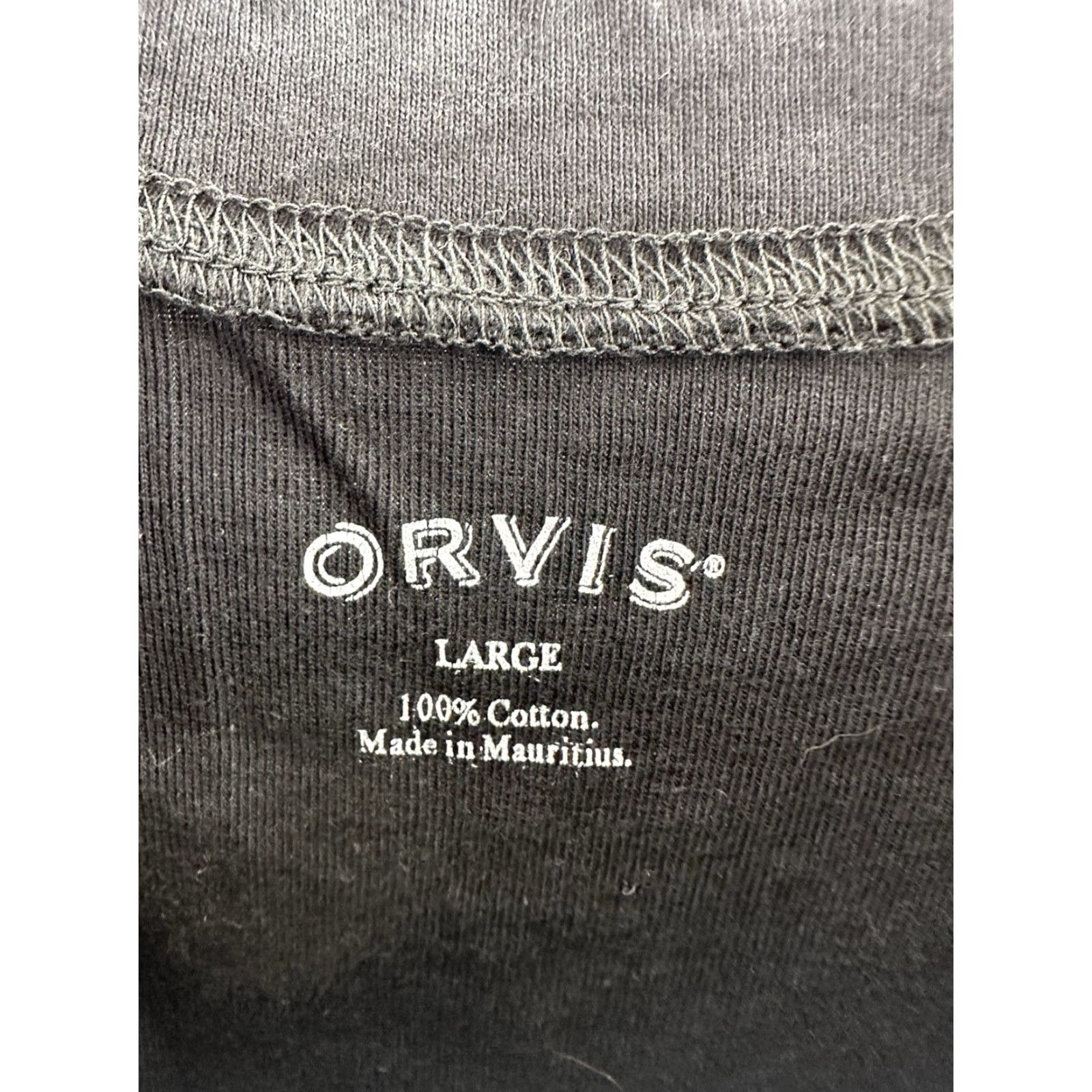 Orvis Orvis Womens Shirt Large Black 3/4 Sleeve Round Neck Shirt Women Regular Cotton Lightweight Casual Sleeve Basic Solid Vintage No (adjusted to rules) Size L / US 10 / IT 46 - 4 Thumbnail