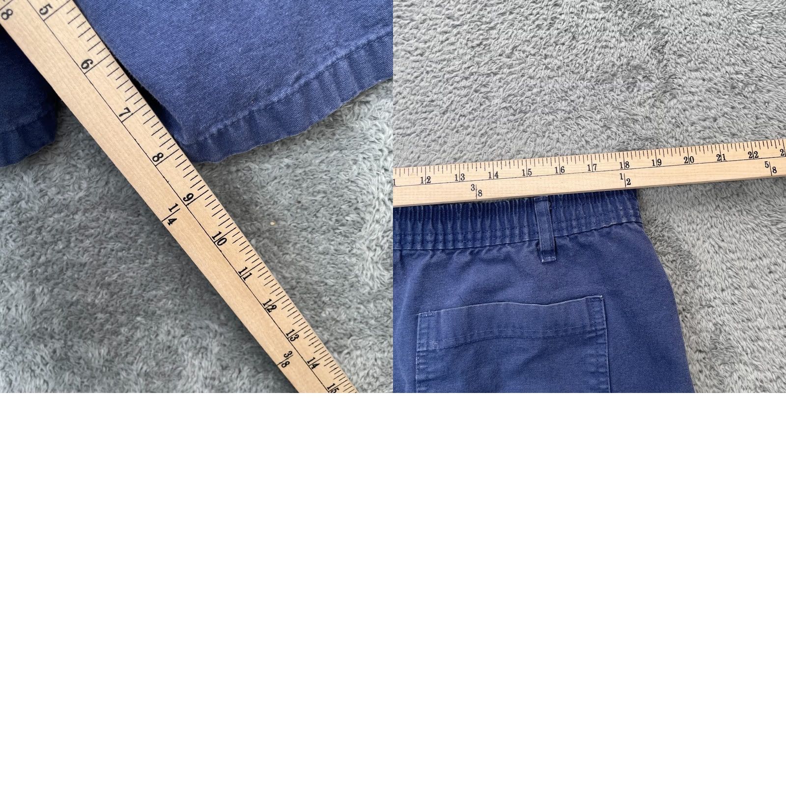 Vintage VINTAGE Hobie Shorts Mens L Blue Cotton Pleated Outdoor Chino 9 in Inseam 38 in Waist Polo Logo Zipper Pocket Men's Size US 33 - 8 Thumbnail