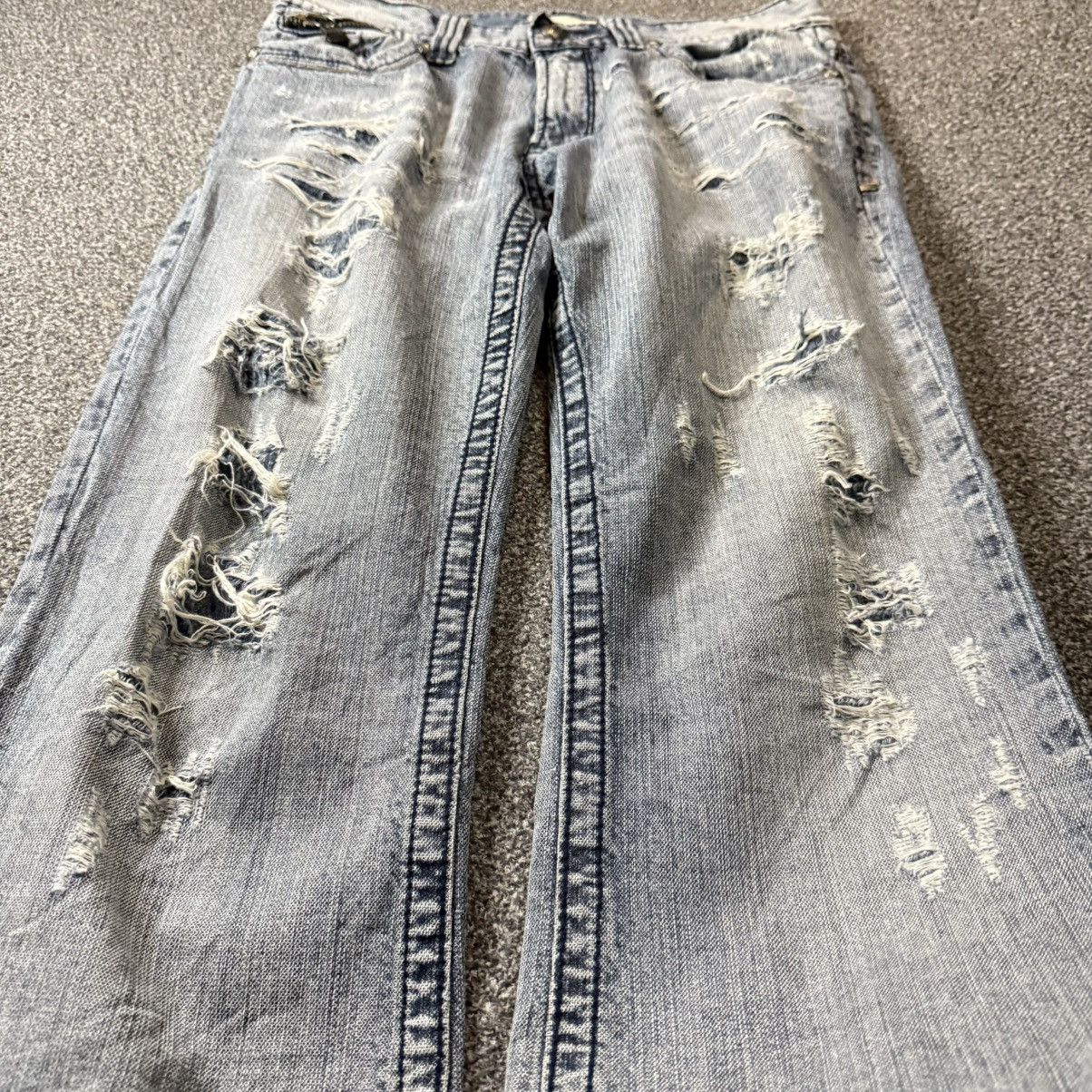 Affliction × If Six Was Nine 🔥🇯🇵 Japanese Seditionaries Bootcut Crash Denim Size US 32 / EU 48 - 17 Thumbnail