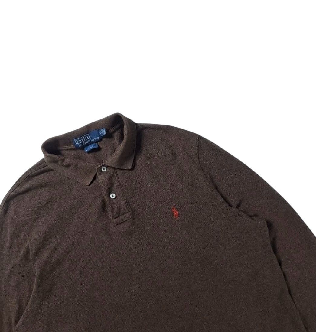 Polo Ralph Lauren × Vintage Polo Ralph Lauren Small Logo Black Rugby Polos Size US XL / EU 56 / 4 - 2 Thumbnail