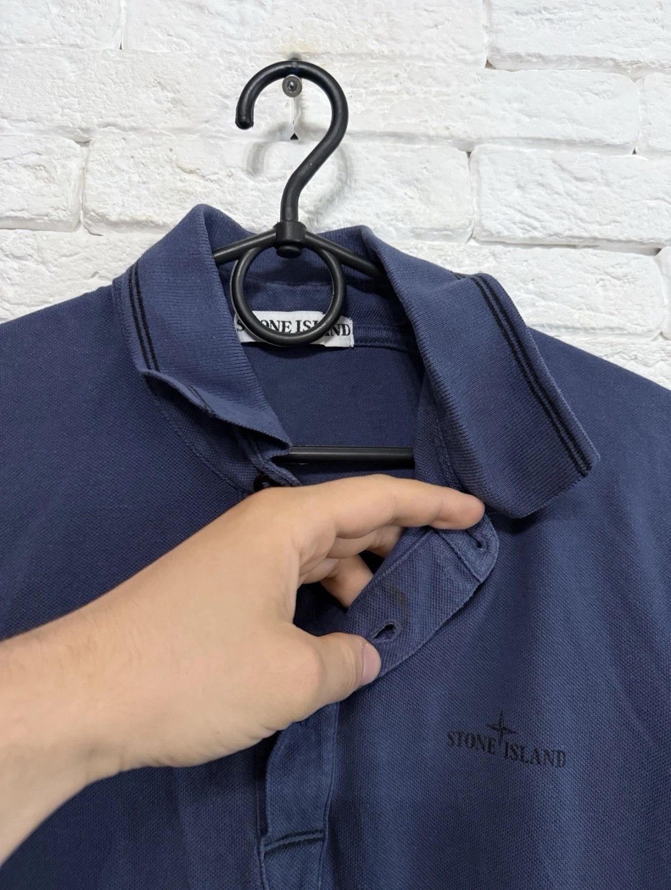 Stone Island Vintage 90`s Stone Island Polo Shirt Sz S - M Size US S / EU 44-46 / 1 - 5 Thumbnail
