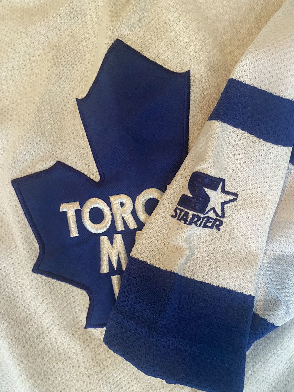 NHL × Starter × Vintage Vintage Maple Leafs Potvin Jersey Size US L / EU 52-54 / 3 - 4 Thumbnail