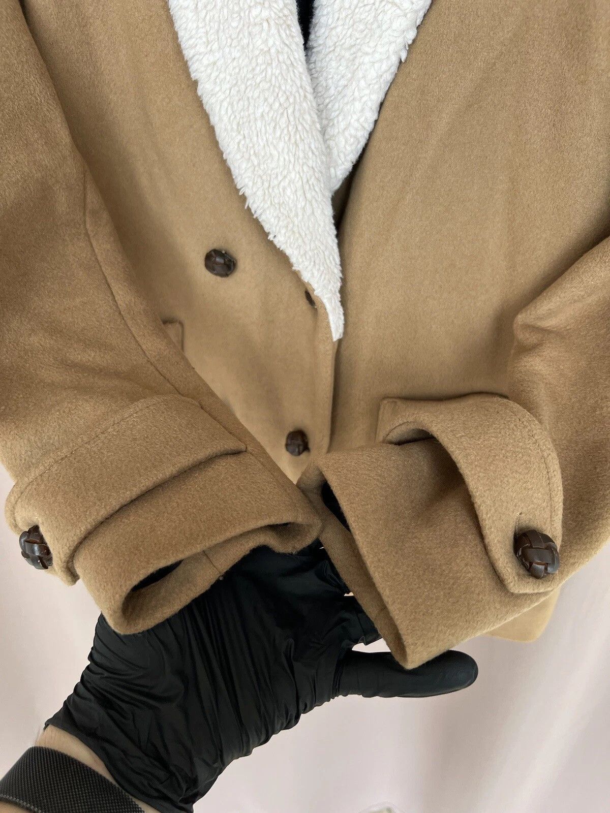 Sezane Sezane Wool Coat Teddy Collar Womens Size S Button Jacket Size S / US 4 / IT 40 - 9 Thumbnail