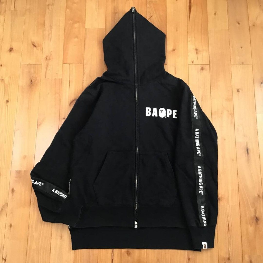 Bape BAPE logo full zip hoodie a bathing ape Size US M / EU 48-50 / 2 - 1 Thumbnail