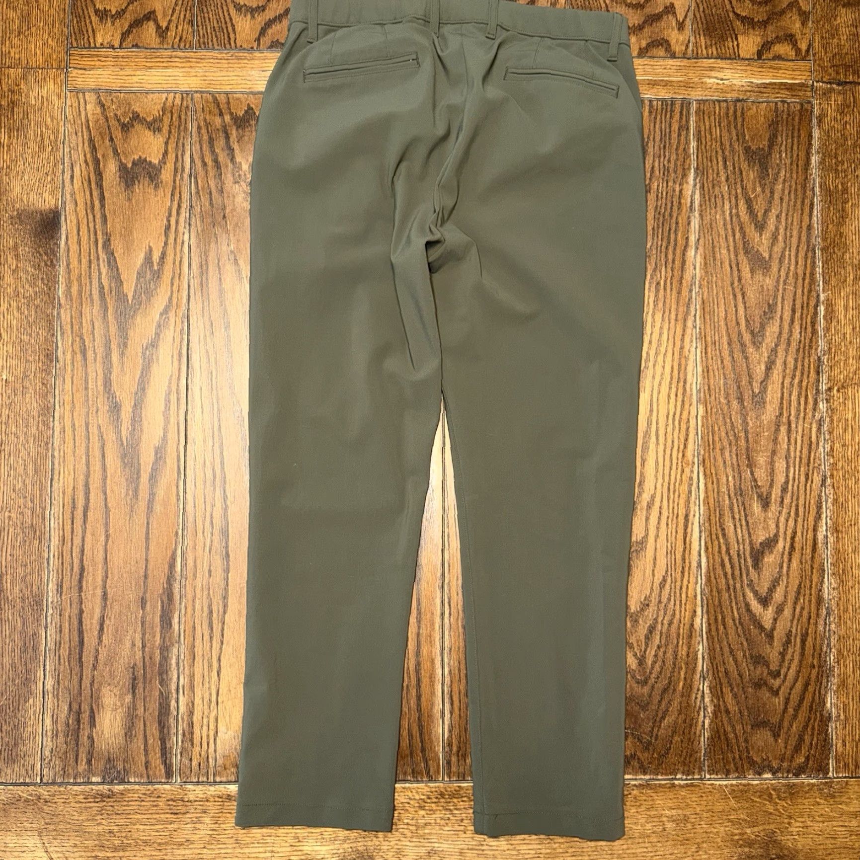 Vintage Proper Cloth Milano Fatigue Performance Knit Pants 35X26 Green Size US 35 - 7 Thumbnail