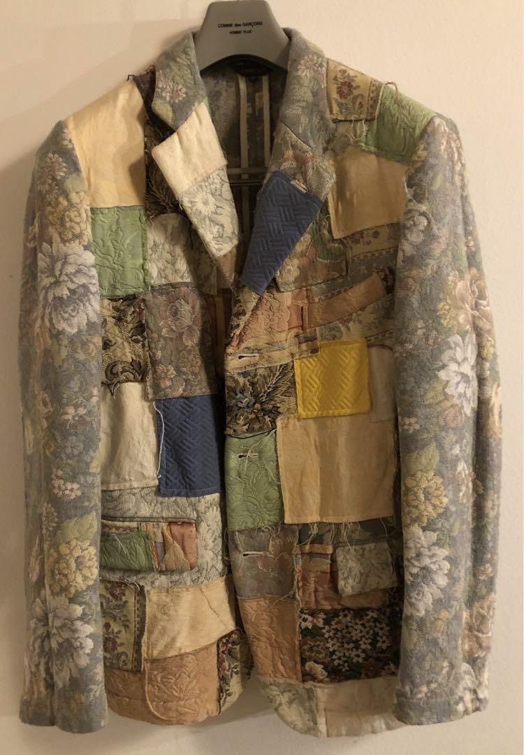 Comme des Garcons Homme Plus 2000SS Gobelin Patchwork Jacket Size US M / EU 48-50 / 2 - 2 Thumbnail