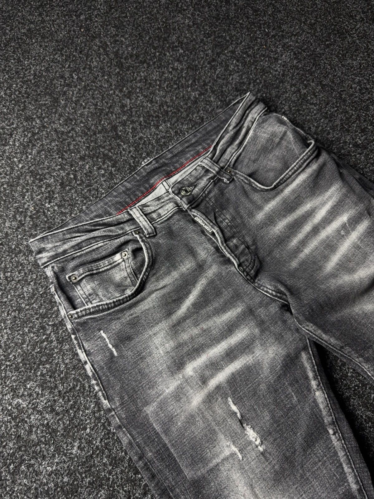 Dsquared2 Luxury Dsquared2 Distressed Gray Denim Jeans Made in Italy Size US 32 / EU 48 - 7 Thumbnail