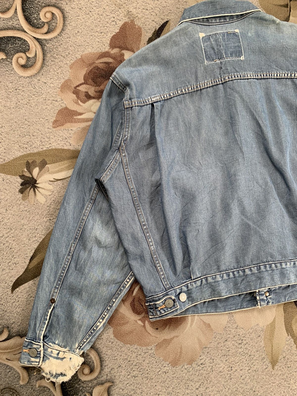 Japanese Brand Bobson Jeans Pleated Centre Jacket Made in Japan Size US M / EU 48-50 / 2 - 11 Thumbnail